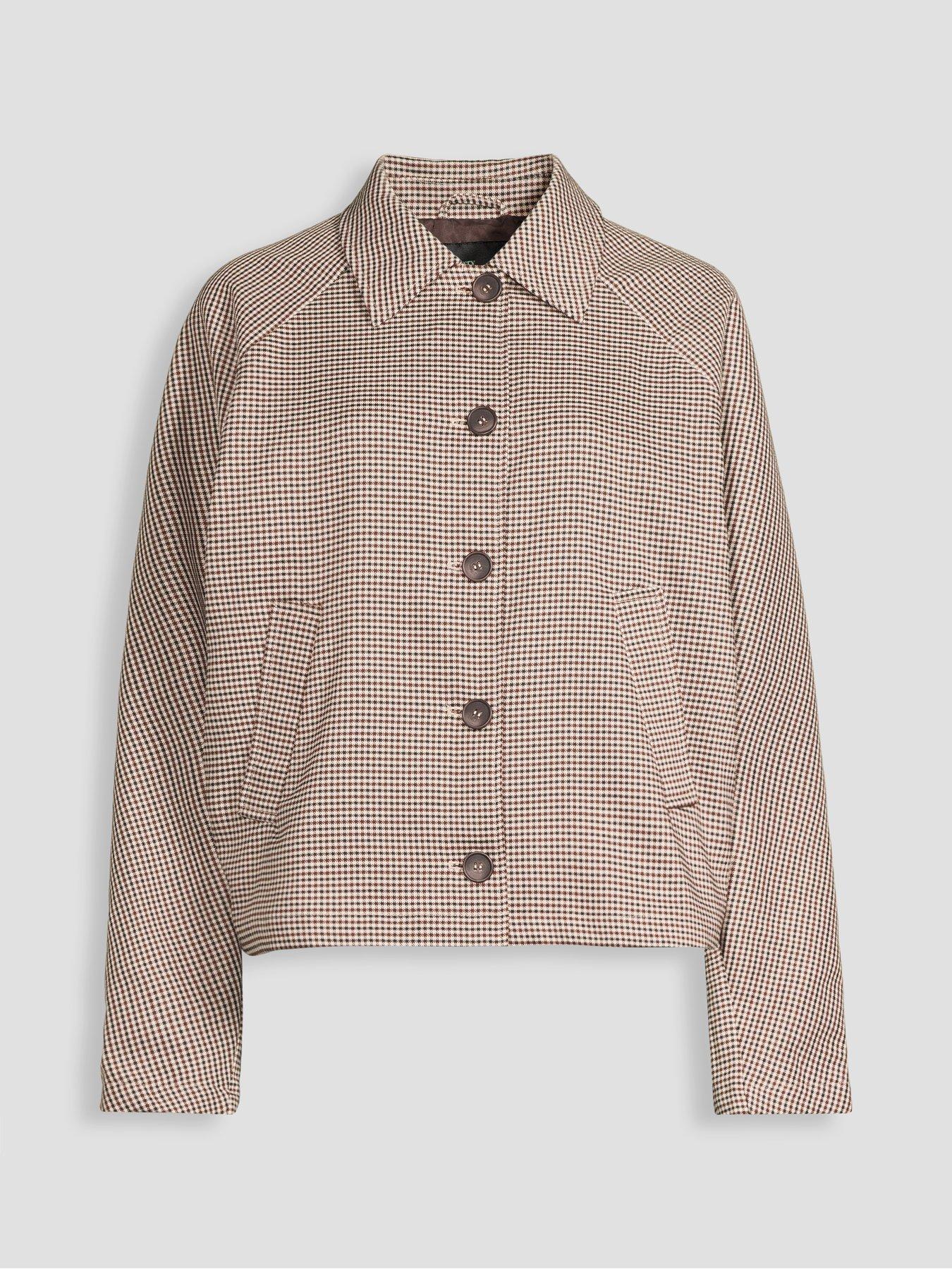 Image 7 of 7 of The Very Collection Batwing Heritage Check Jacket - Print<br />&nbsp;