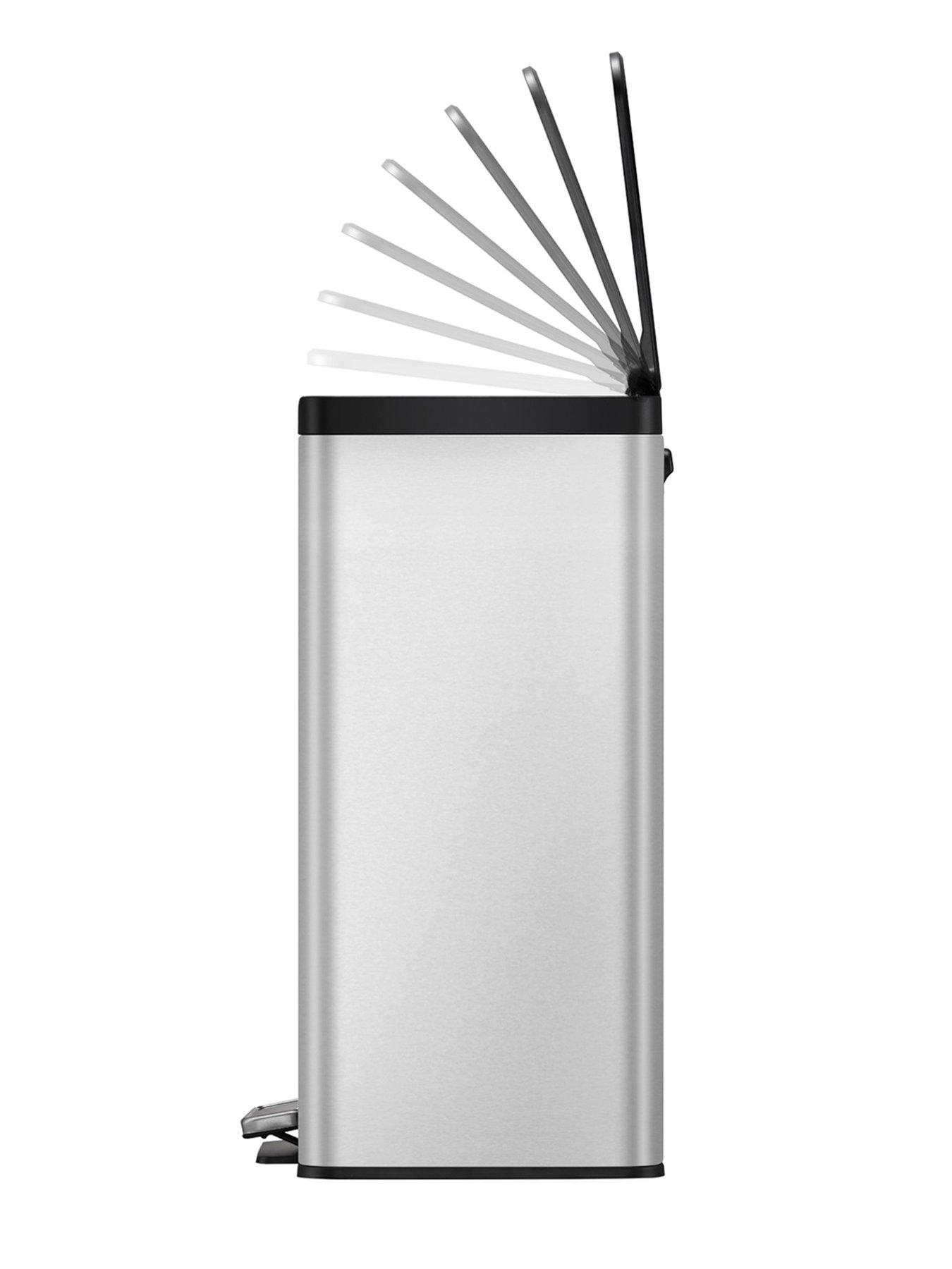 Image 3 of 4 of Eko Eko Essential Recycling Pedal Bin 20l+20l - Silver