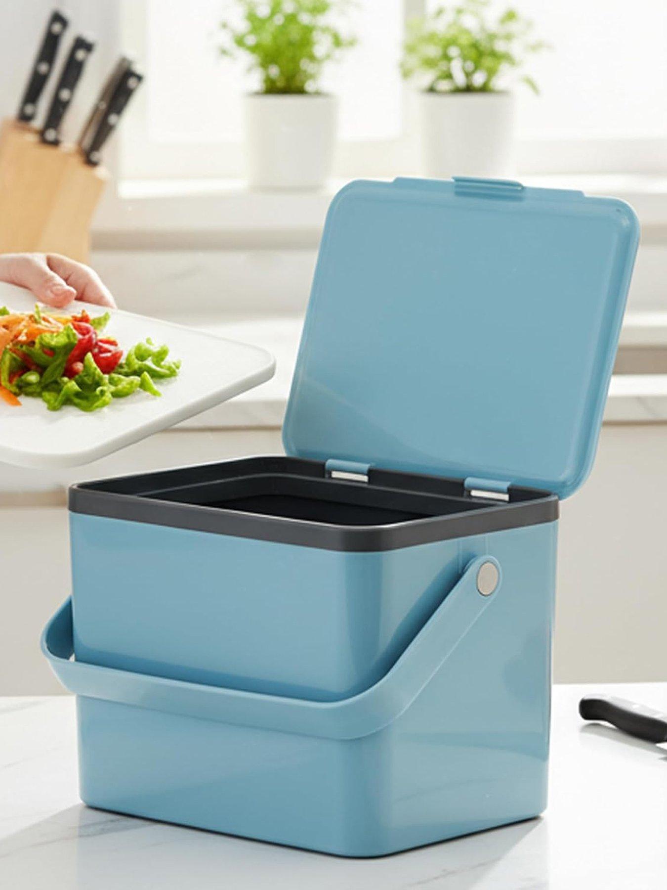 Eko Eko Deco Caddy Compost Bin 4l - Titanium Blue