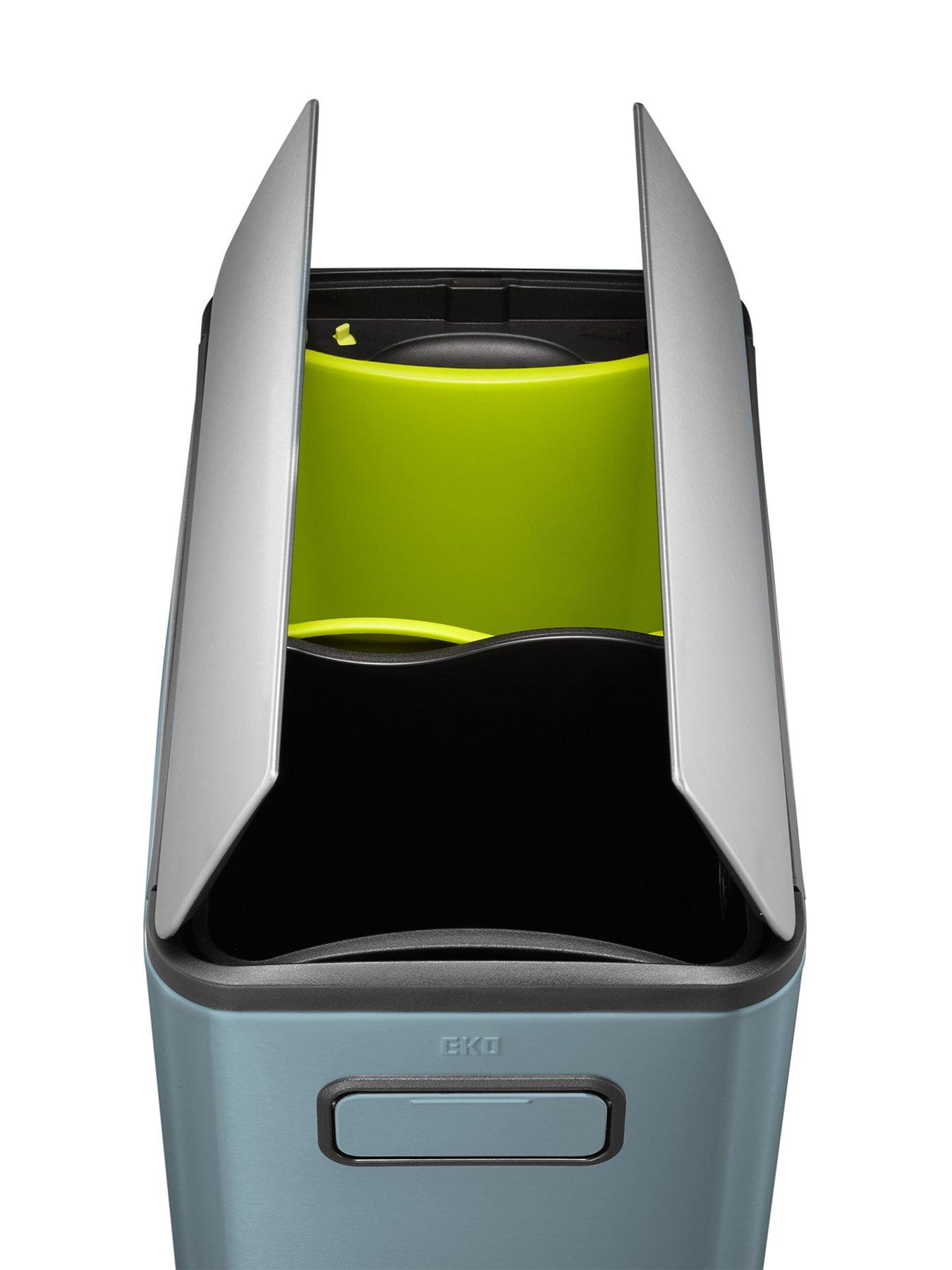 Image 5 of 5 of EKO Ecofly Recycling Pedal Bin 20l+20l - Titanium Blue
