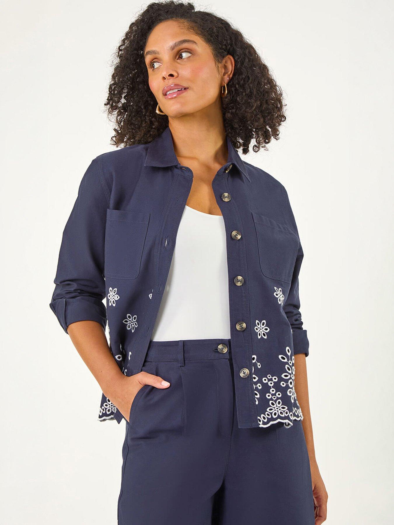 Image 1 of 5 of Roman Anglaise Cotton Lace Jacket