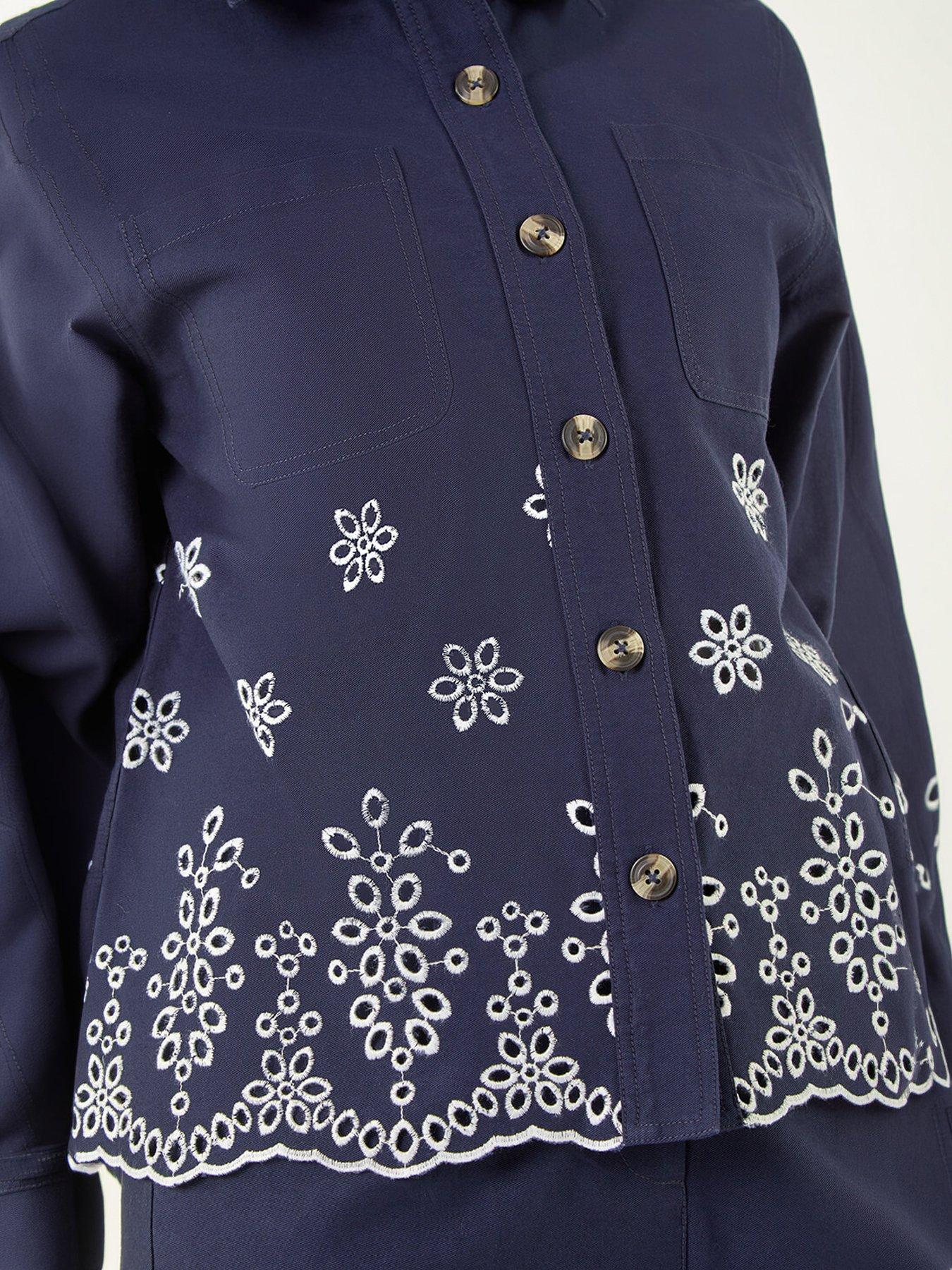 Image 2 of 5 of Roman Anglaise Cotton Lace Jacket