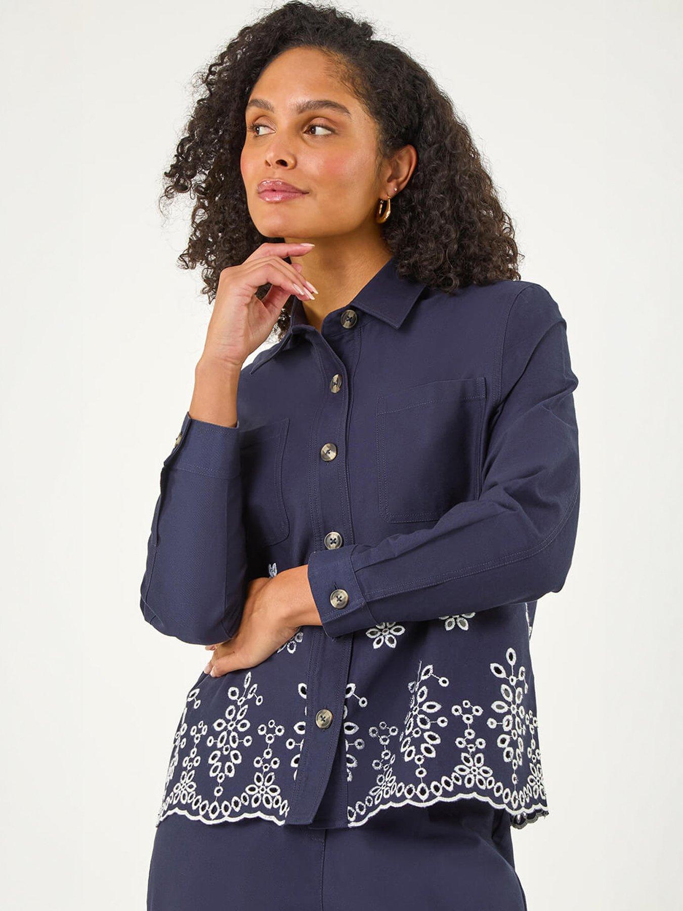 Image 3 of 5 of Roman Anglaise Cotton Lace Jacket
