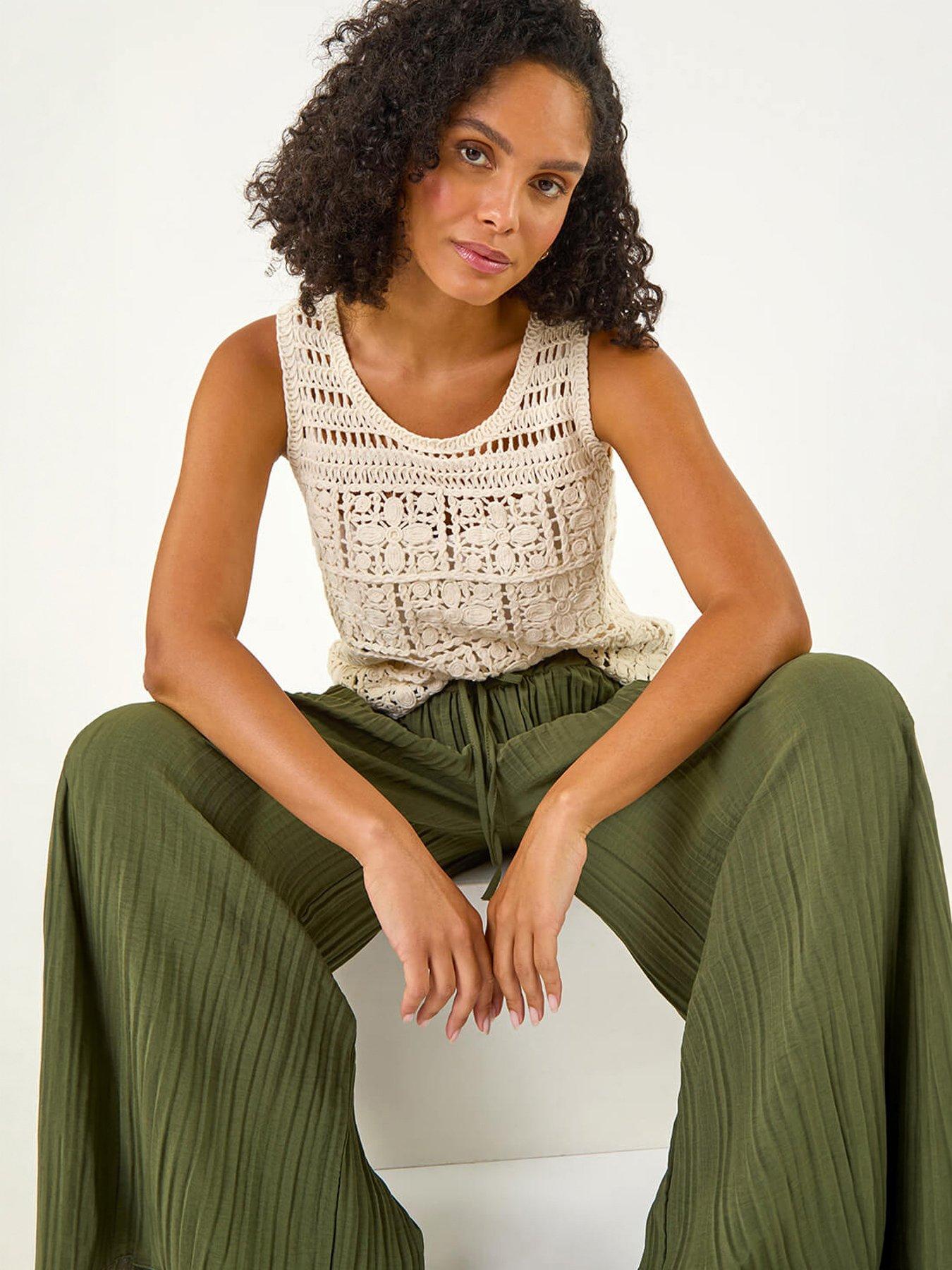 Image 1 of 5 of Roman Crochet Knit Vest