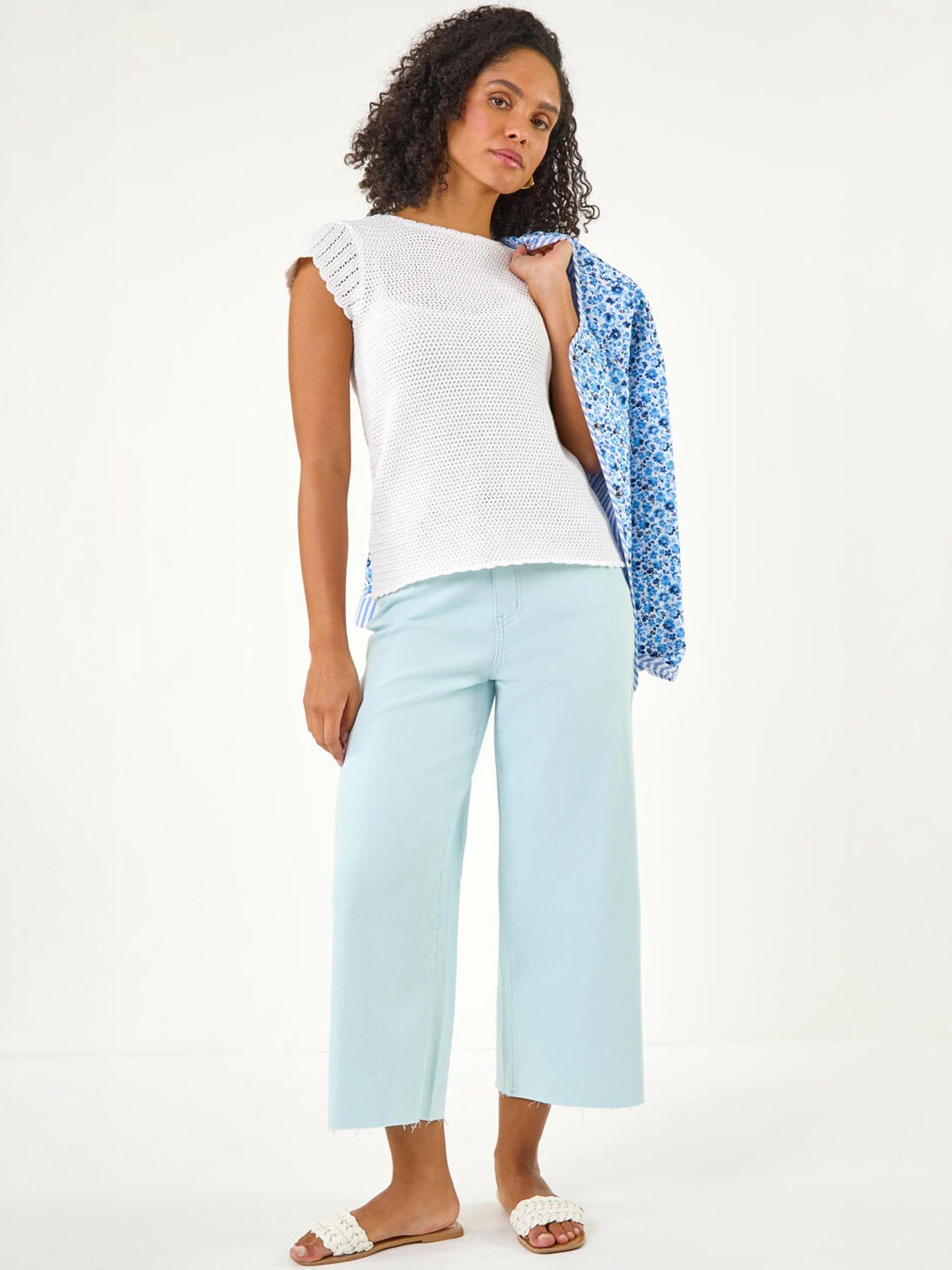 Image 5 of 5 of Roman Crochet Broiderie Knit Top