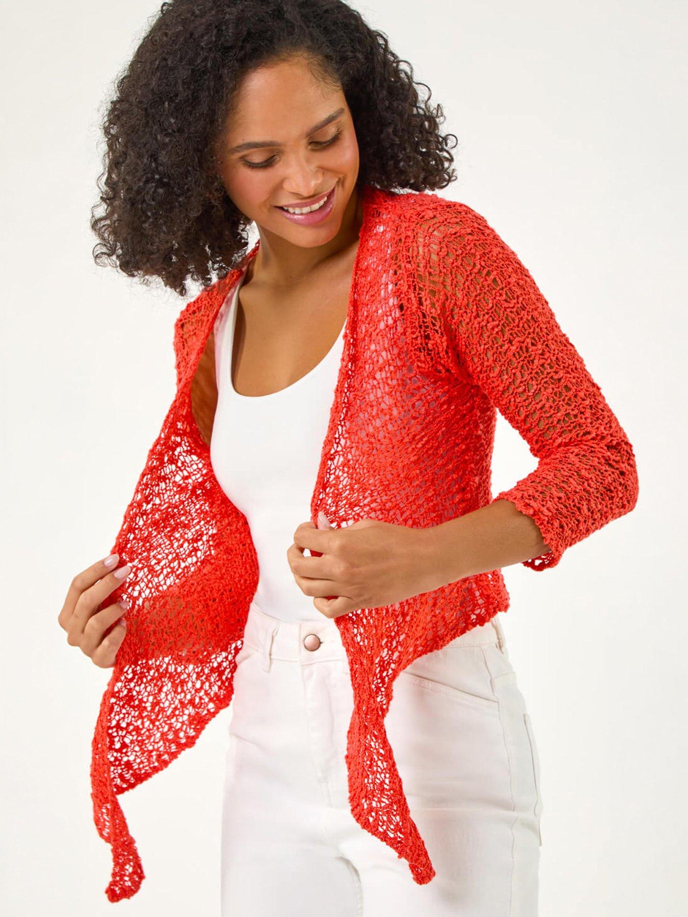 Image 1 of 5 of Roman Waterfall Popcorn Knitted Cardigan