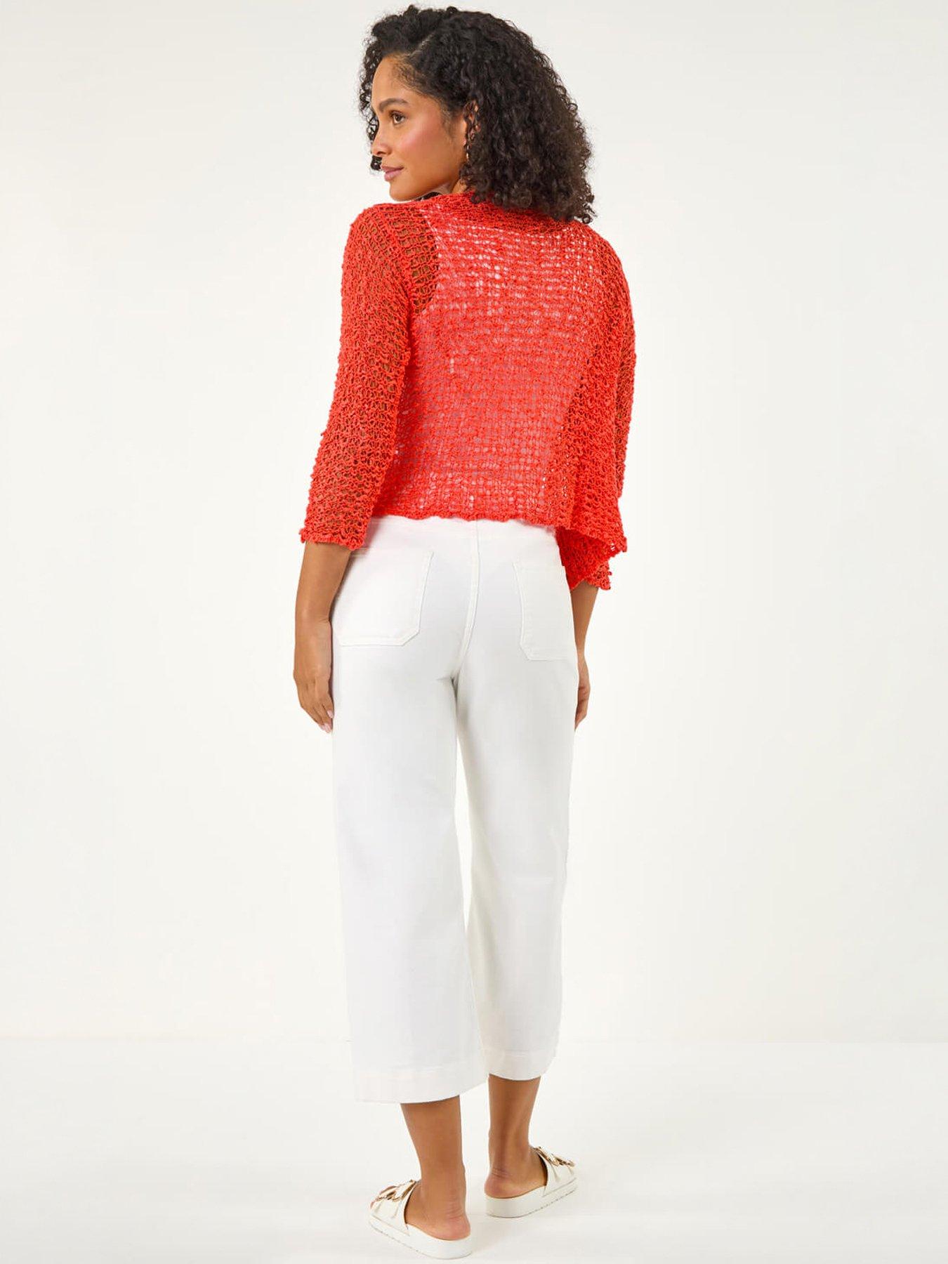 Image 4 of 5 of Roman Waterfall Popcorn Knitted Cardigan