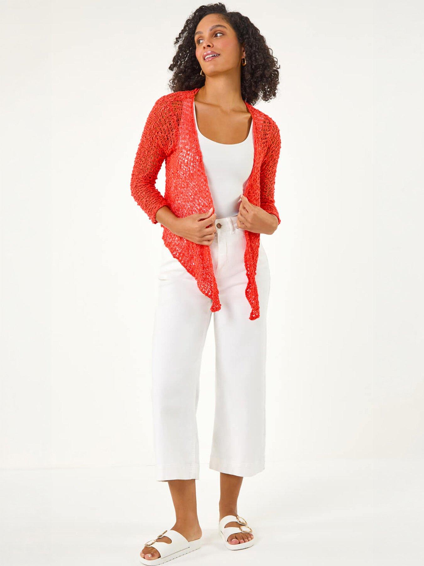 Image 5 of 5 of Roman Waterfall Popcorn Knitted Cardigan