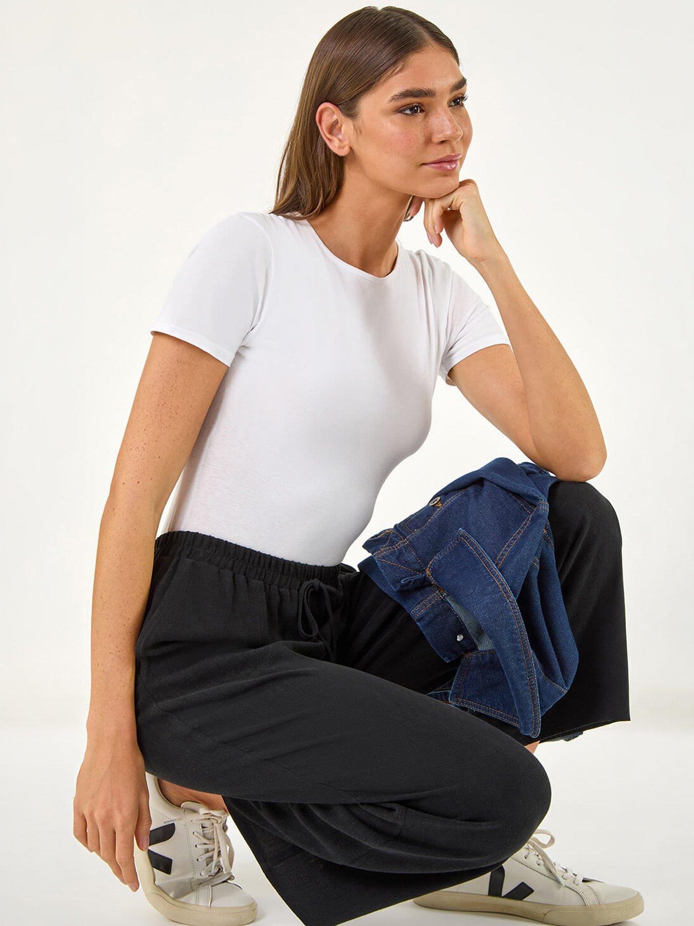Image 1 of 5 of Roman Cropped Linen Trouser