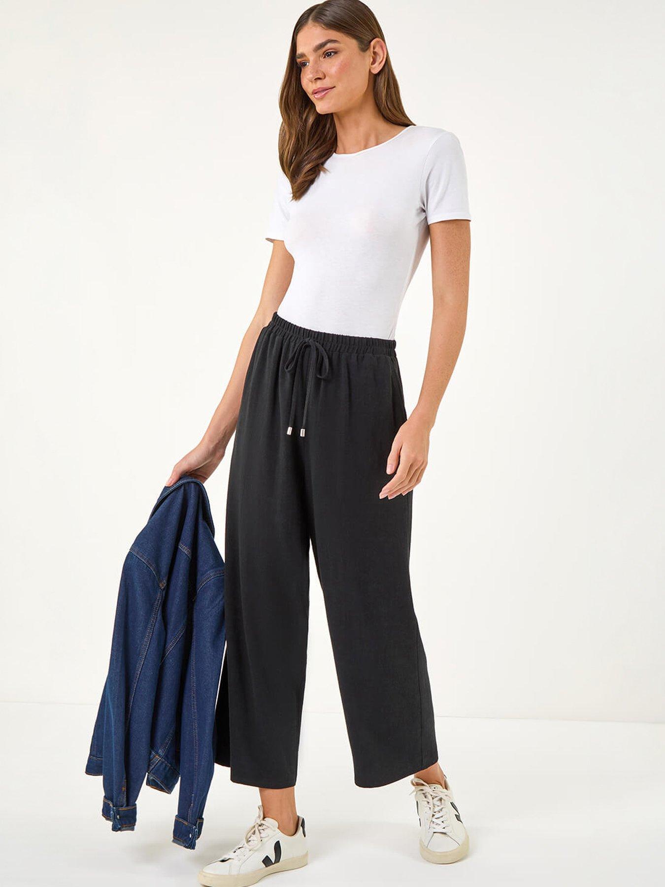 Image 5 of 5 of Roman Cropped Linen Trouser