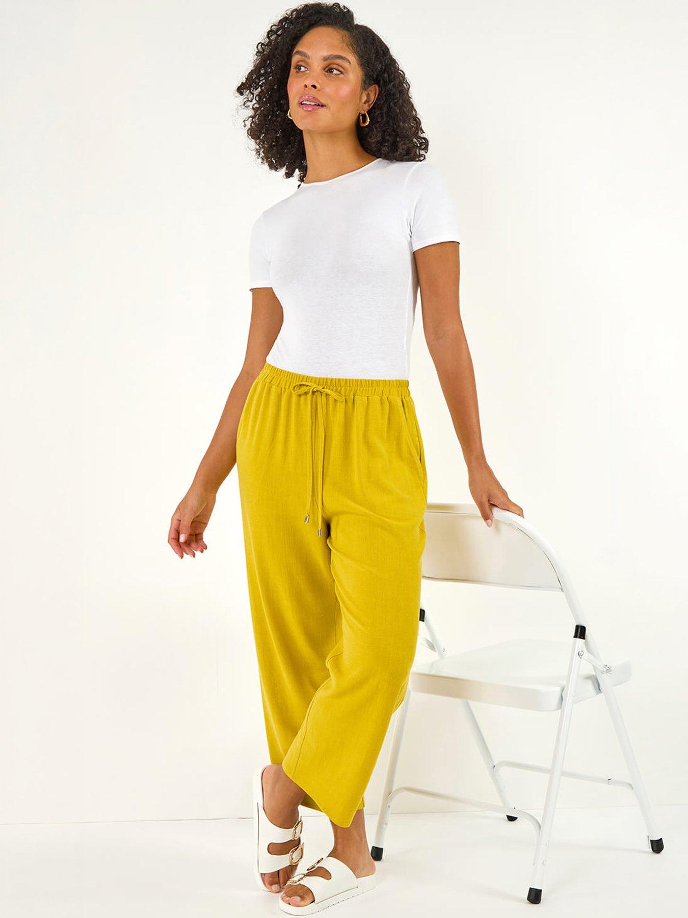 Roman Cropped Linen Trouser