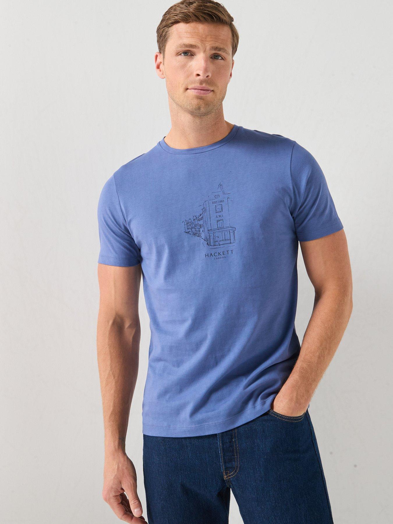 Hackett Graphic T-Shirt - Blue