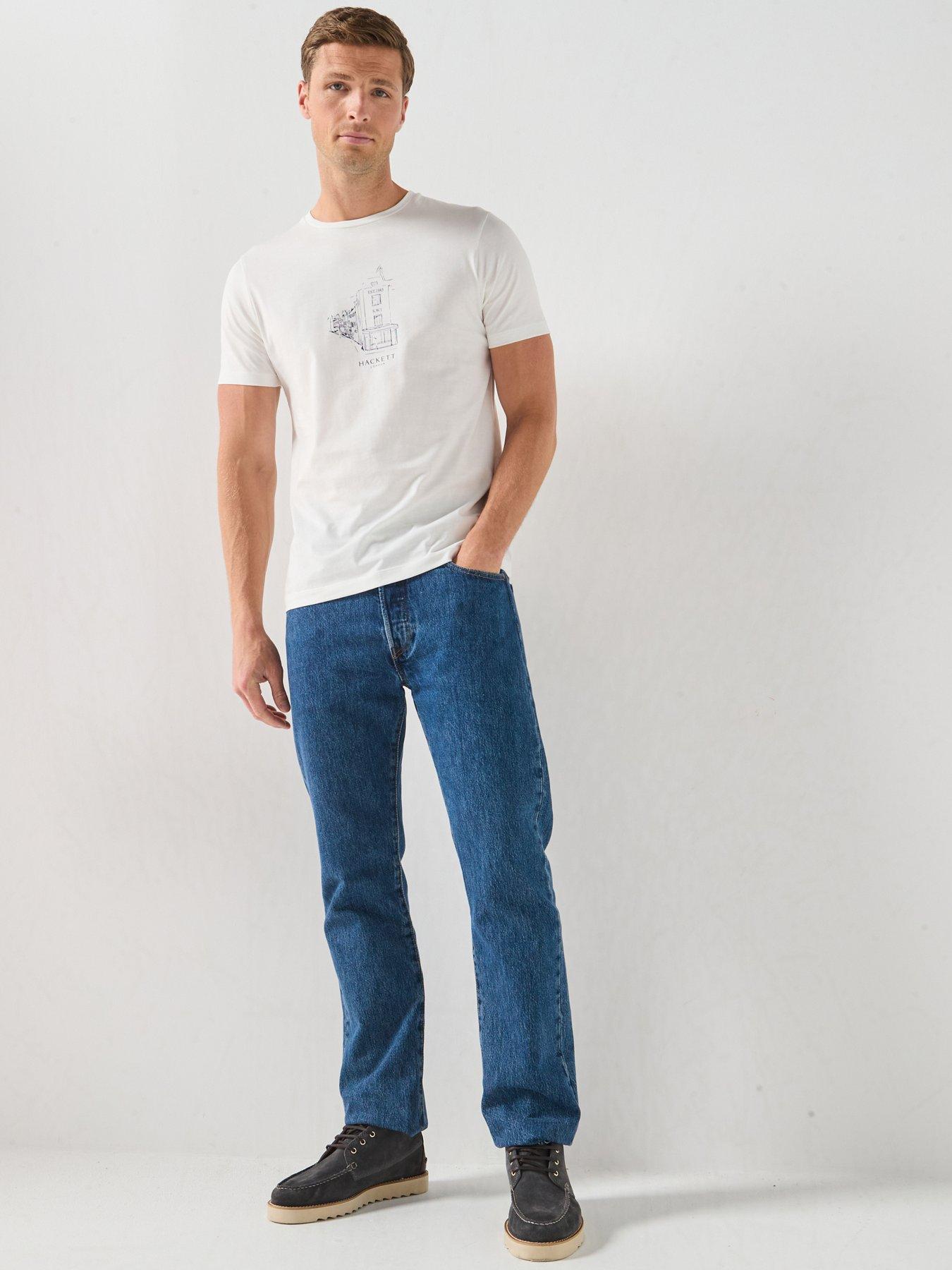 Image 3 of 5 of Hackett Graphic T-Shirt - White