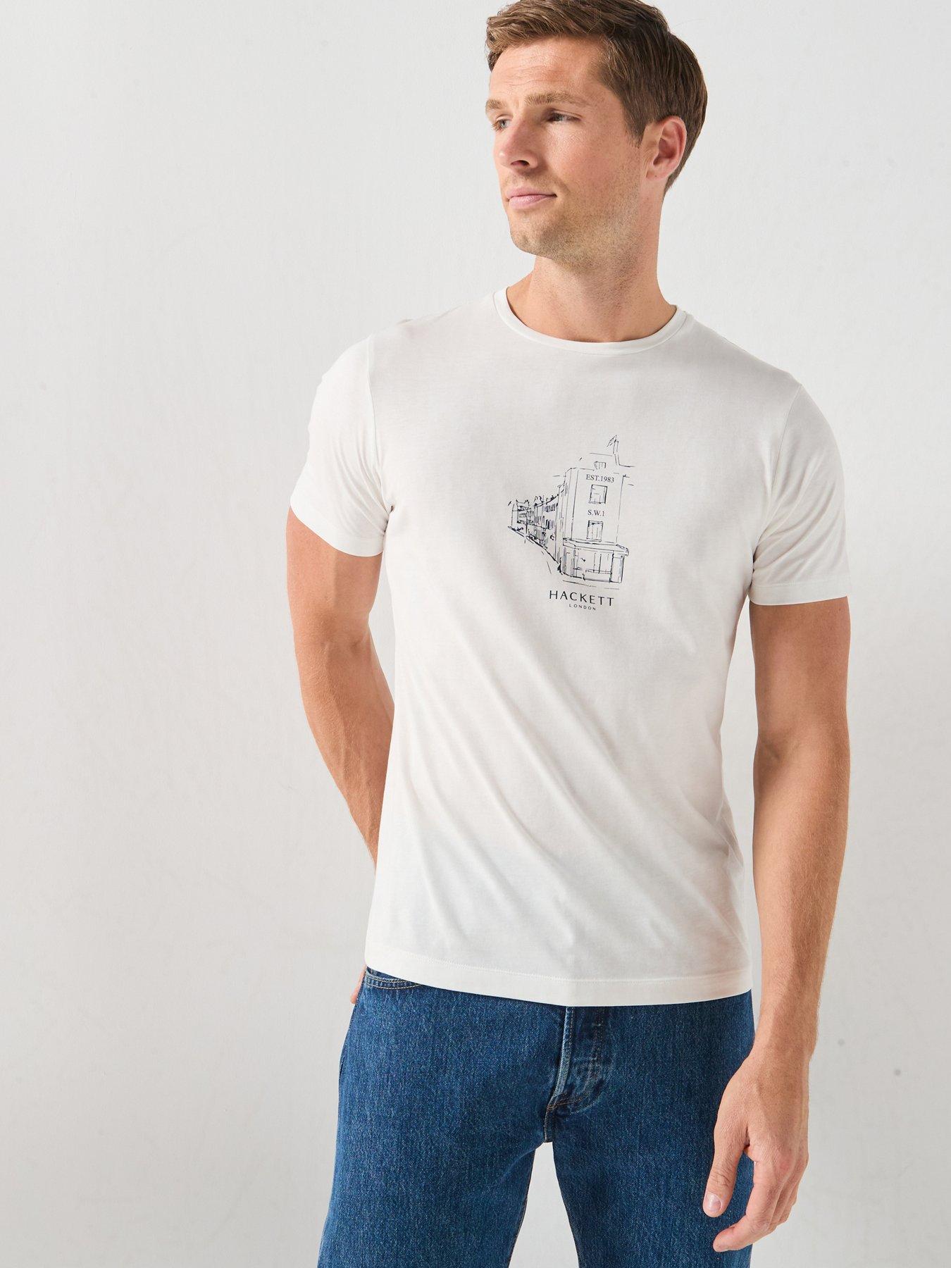 Image 4 of 5 of Hackett Graphic T-Shirt - White
