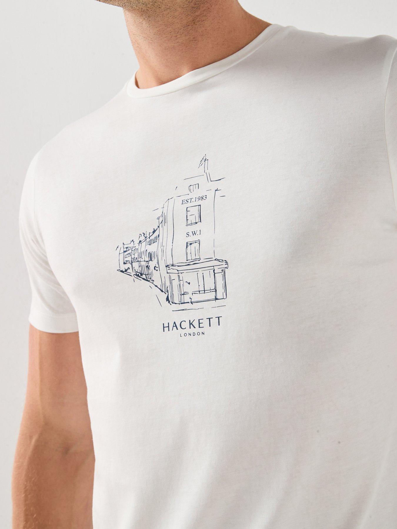 Image 5 of 5 of Hackett Graphic T-Shirt - White