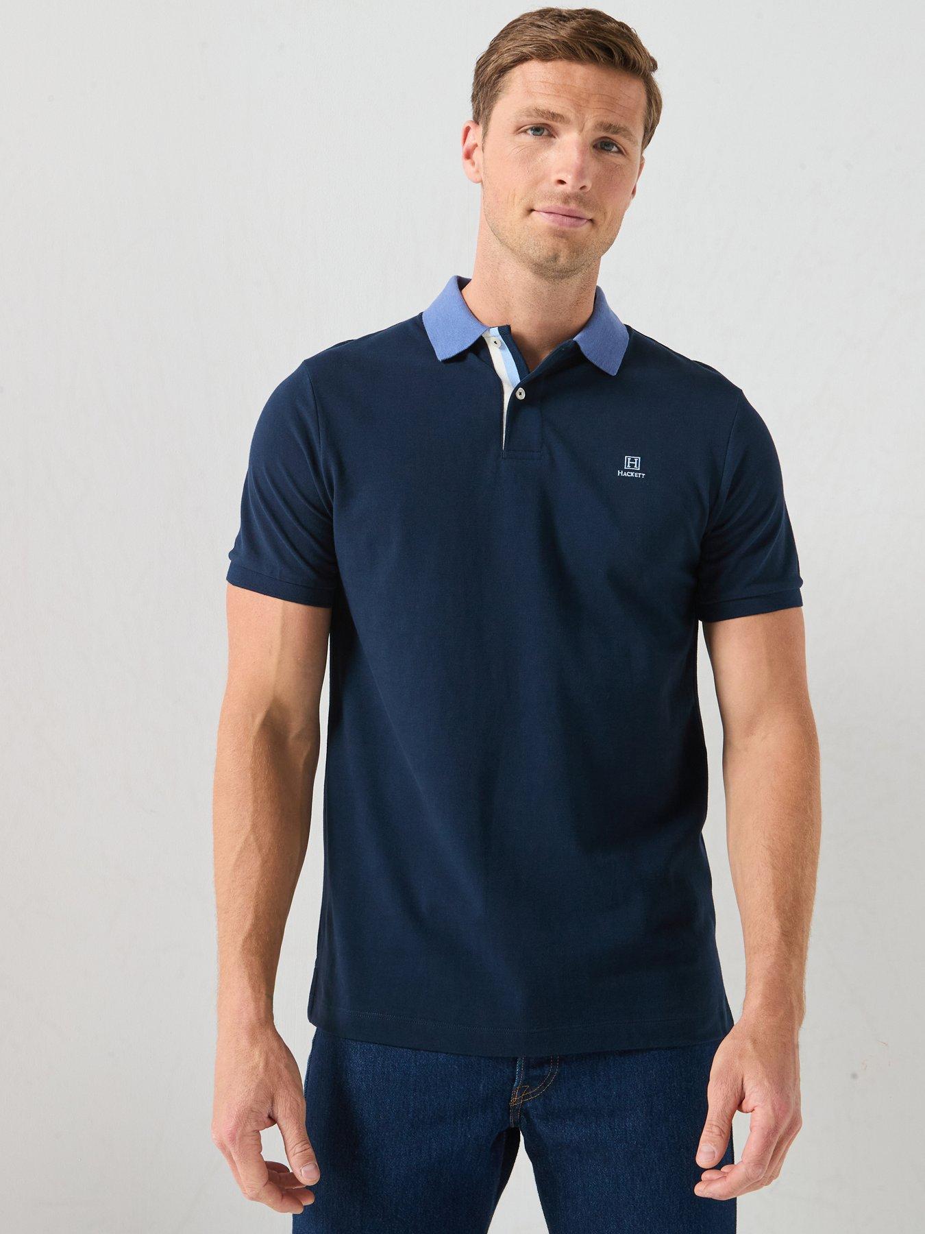 Hackett Heritage Tape Collar Polo Shirt - Navy