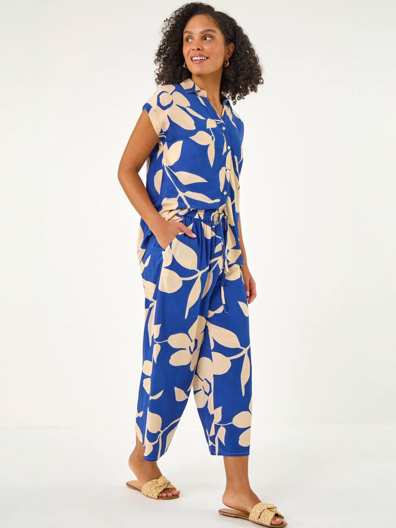 Image 5 of 5 of Roman Floral Mono Print Trouser