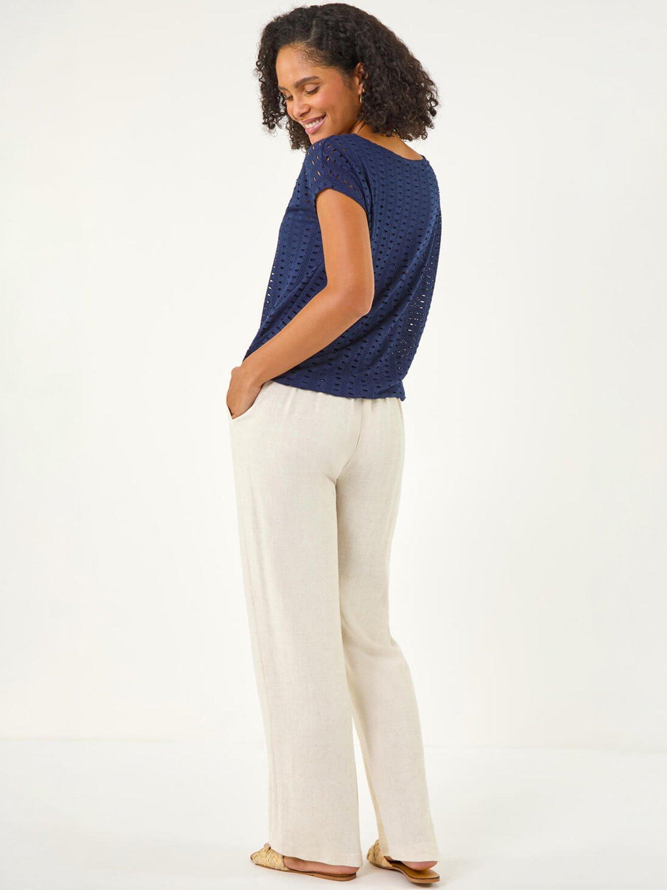 Image 4 of 5 of Roman Cut Out Detail Stretch Top