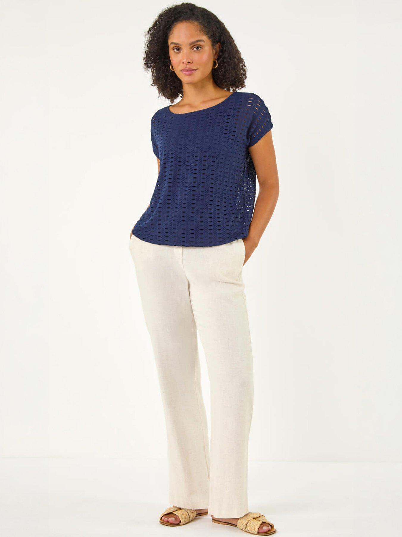 Image 5 of 5 of Roman Cut Out Detail Stretch Top