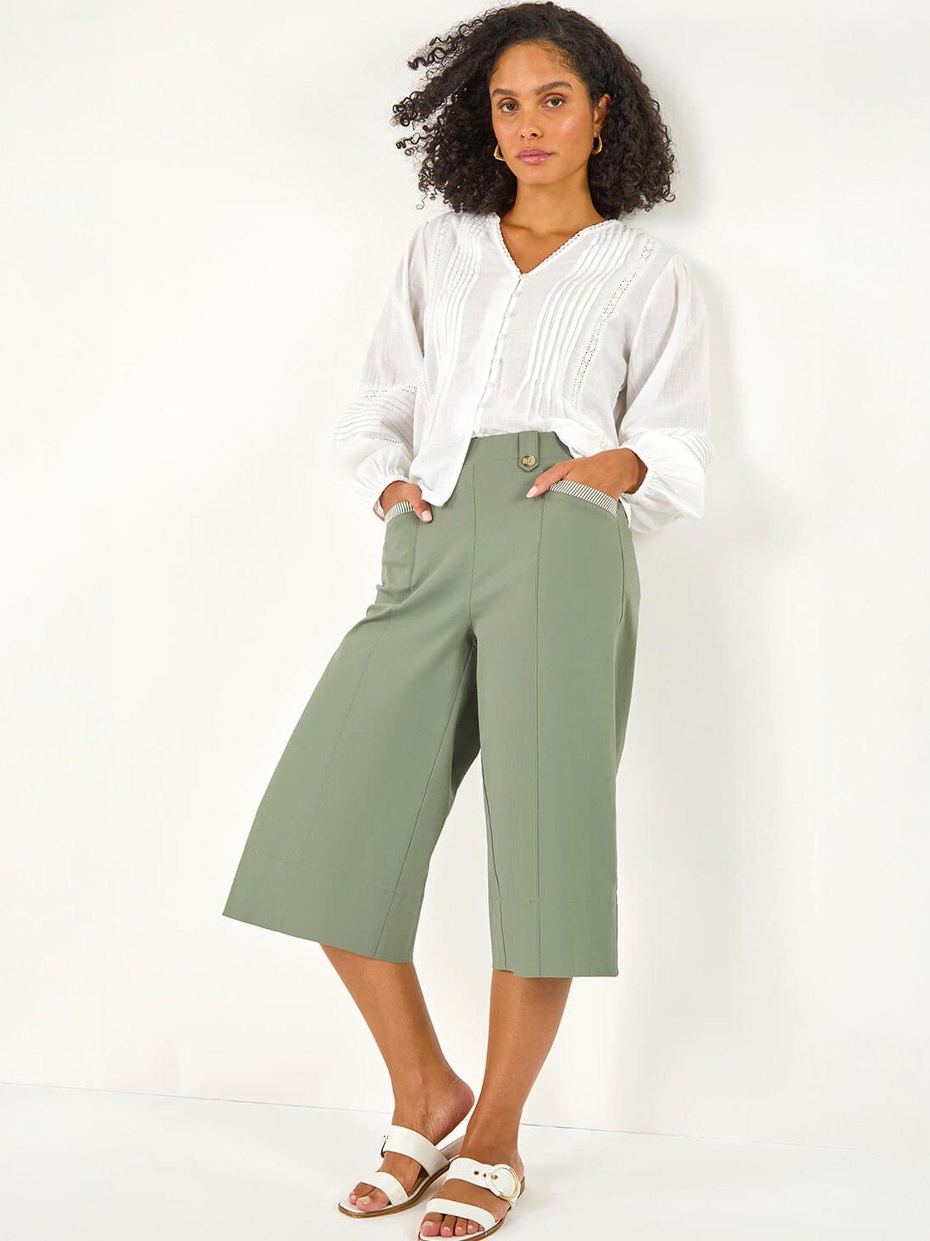  image of roman-wide-hem-cropped-trouser