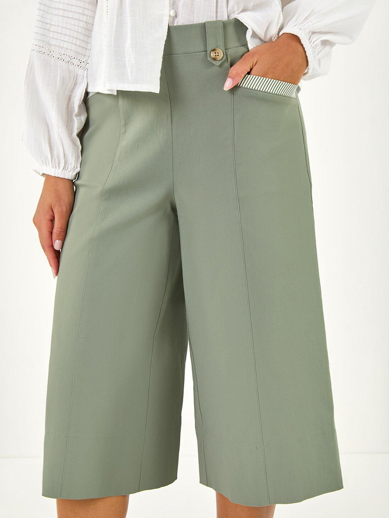  image of roman-wide-hem-cropped-trouser