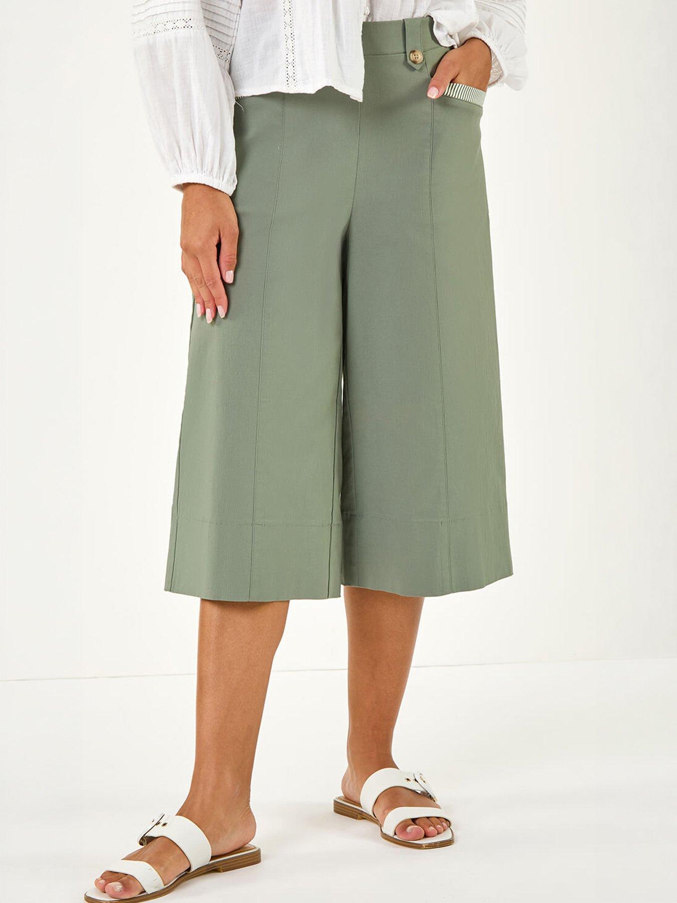  image of roman-wide-hem-cropped-trouser