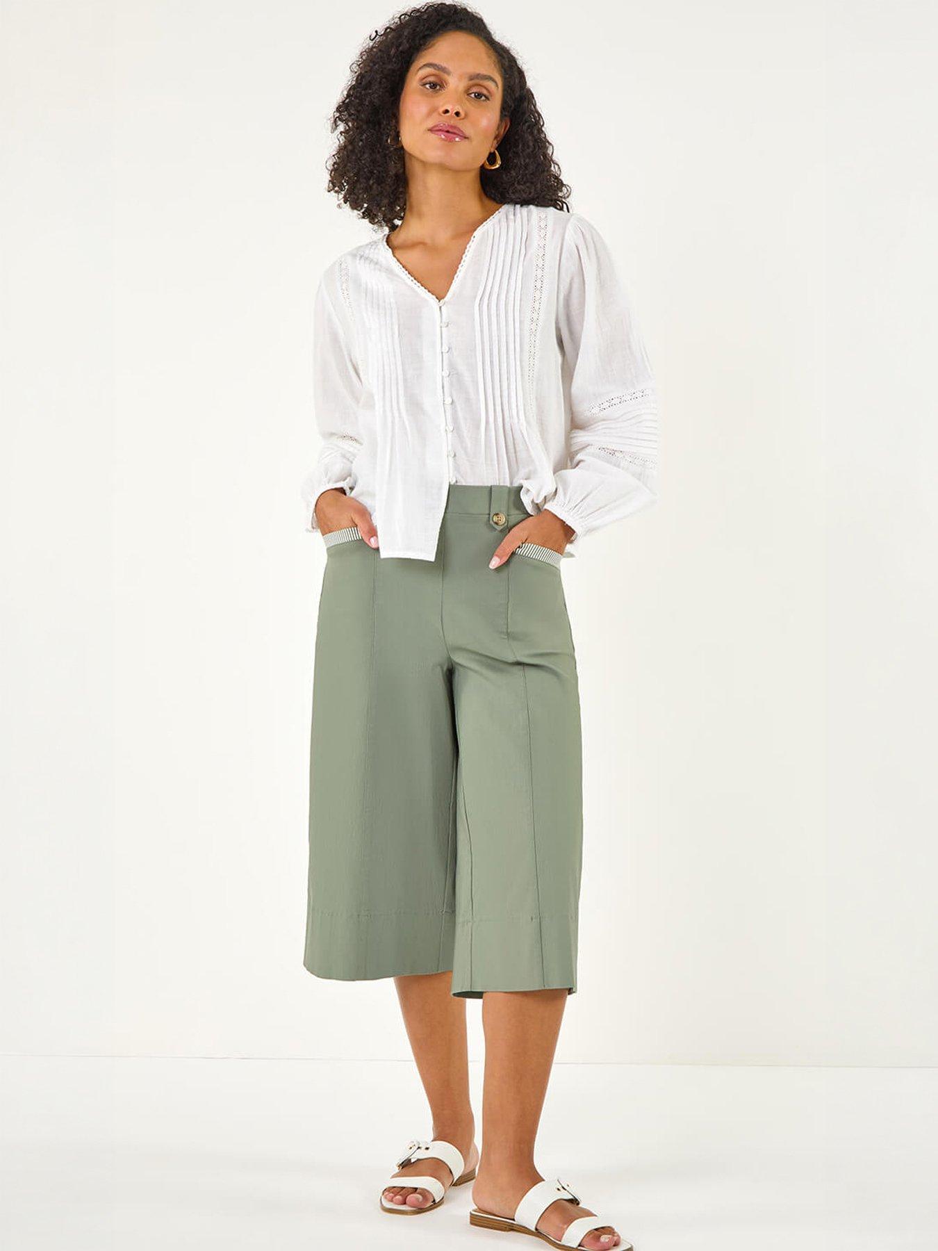  image of roman-wide-hem-cropped-trouser