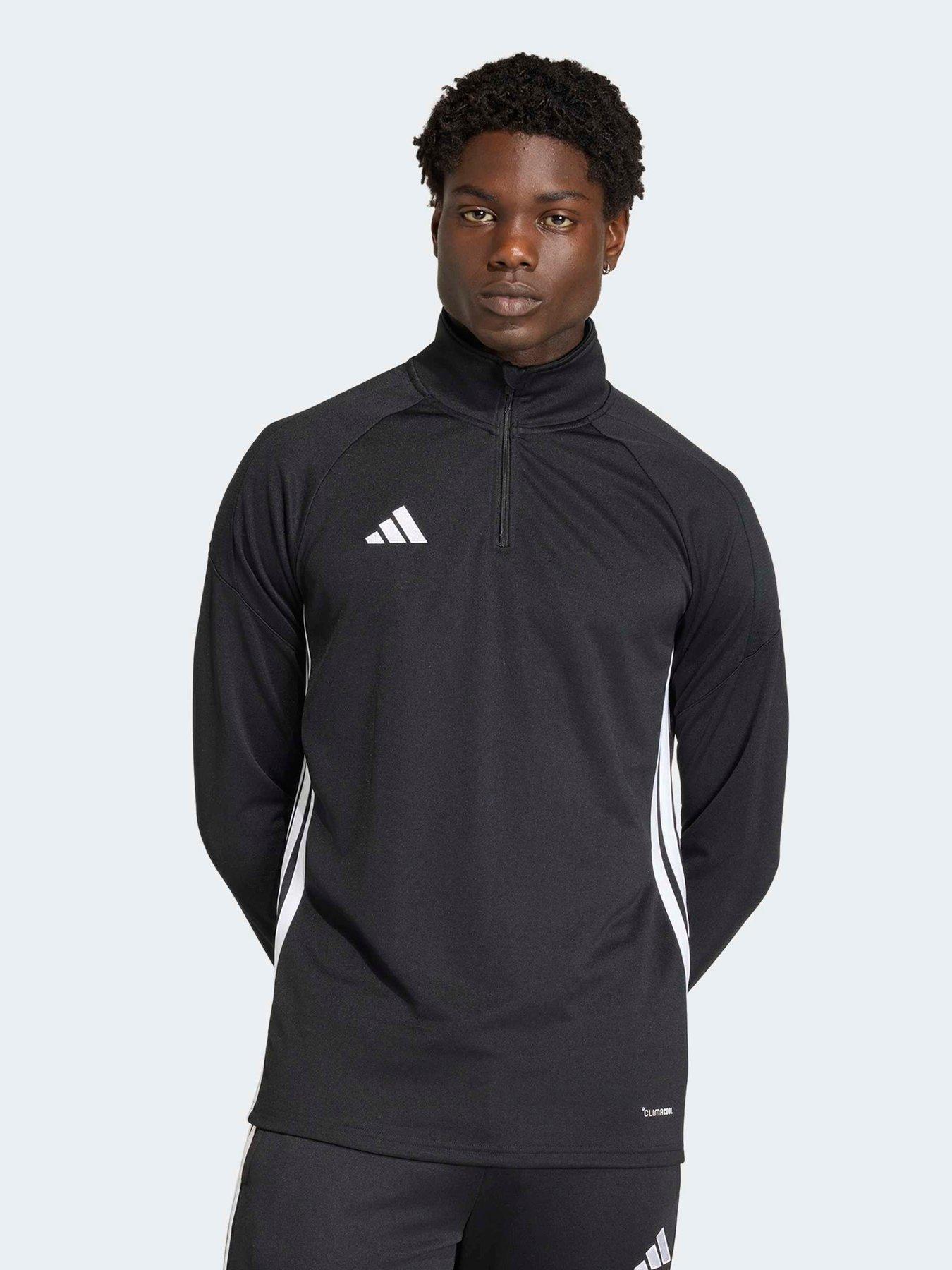 adidas Men's Tiro 26 Essentials Climacool Quarter-Zip Training Top - Black