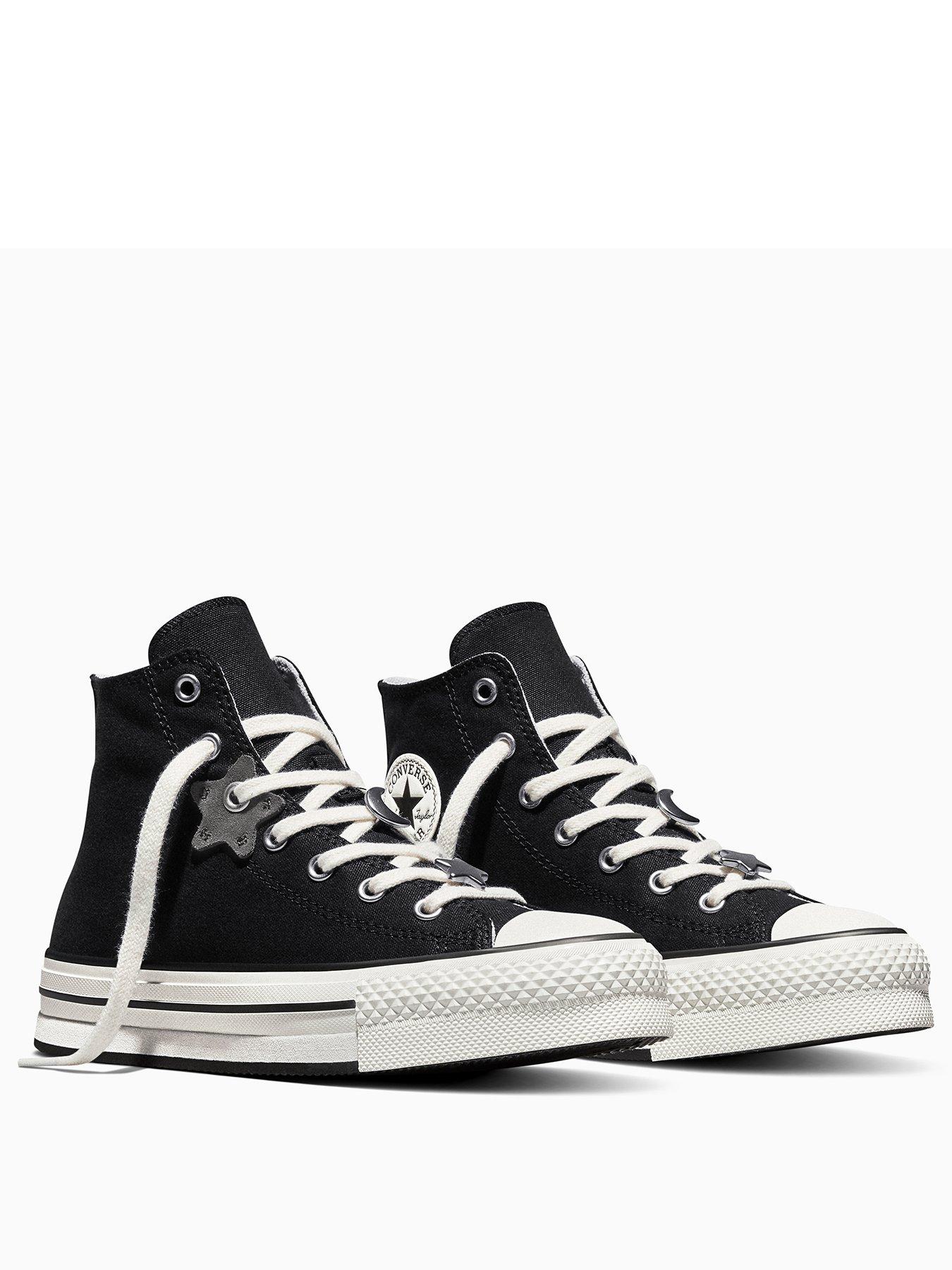 Image 2 of 4 of Converse Junior Portable Heirloom Chuck Taylor All Star Eva Lift Trainers - Black
