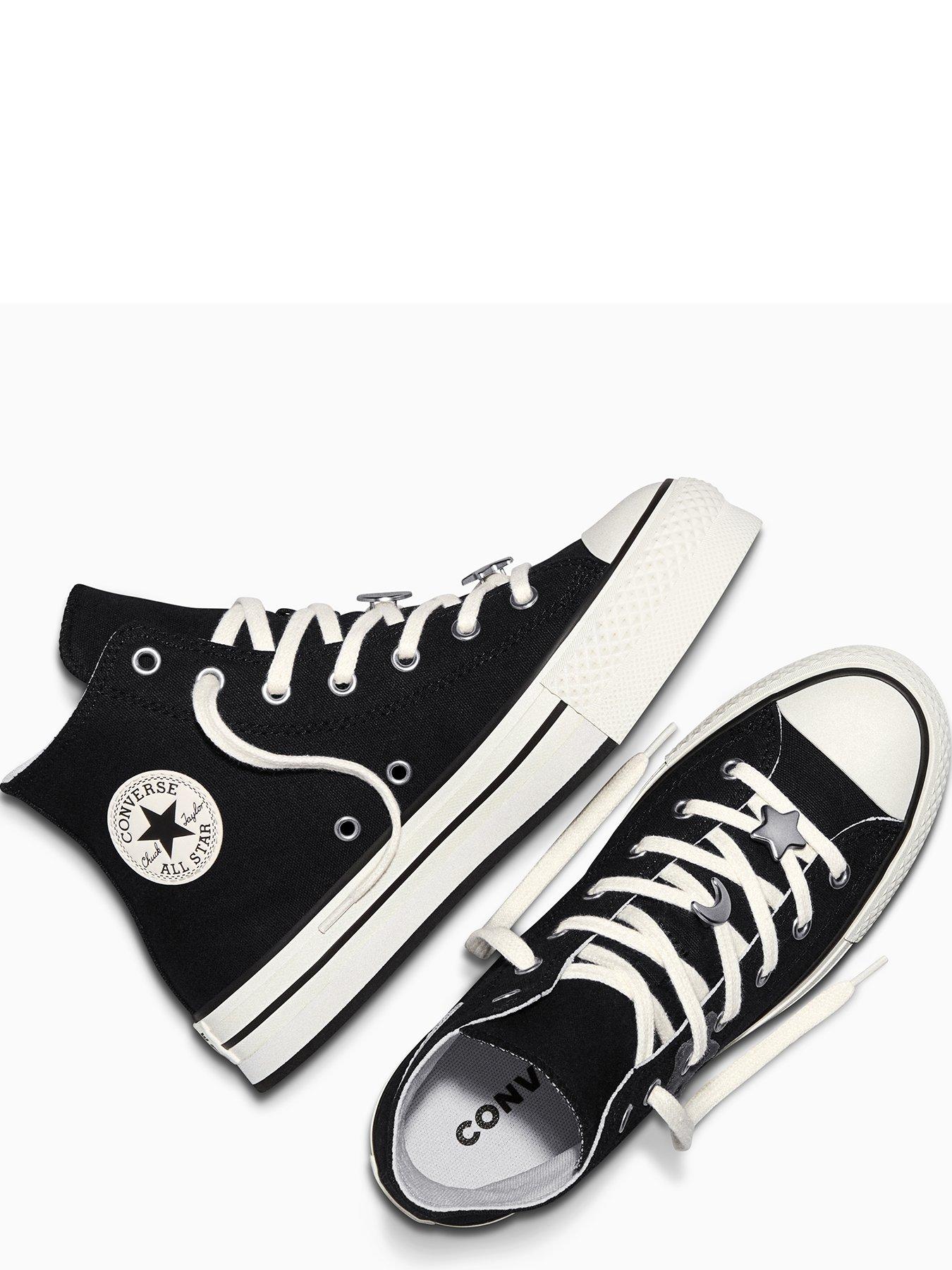 Image 3 of 4 of Converse Junior Portable Heirloom Chuck Taylor All Star Eva Lift Trainers - Black