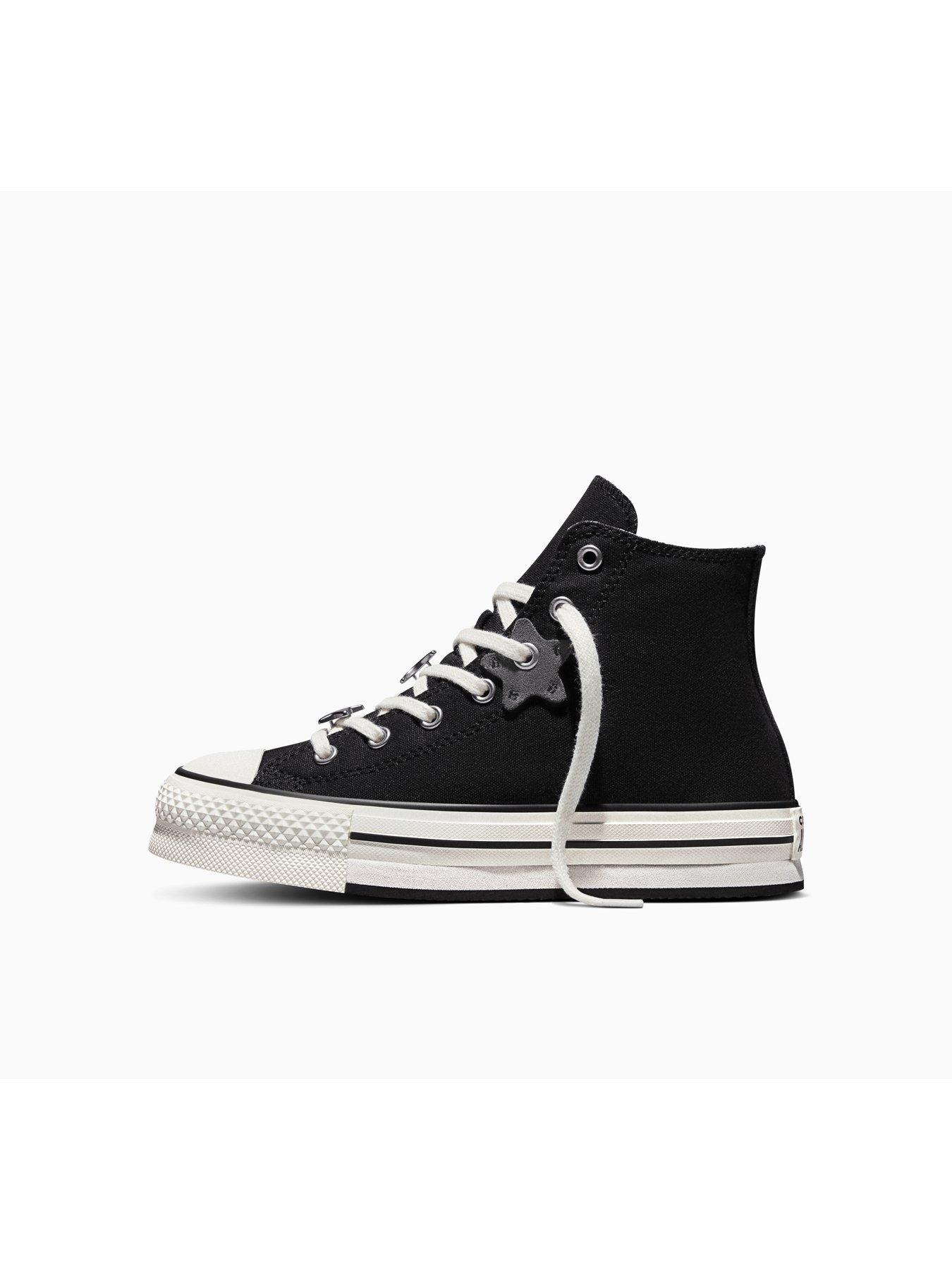Image 4 of 4 of Converse Junior Portable Heirloom Chuck Taylor All Star Eva Lift Trainers - Black