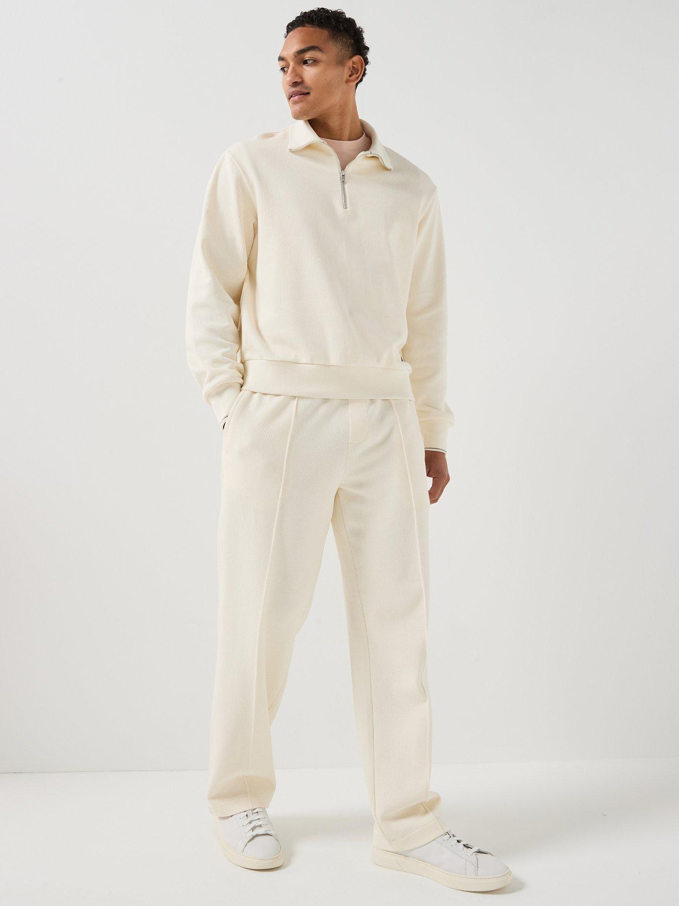 Image 3 of 6 of BOSS C-Seidler 55 1/4 Zip Sweatshirt - White