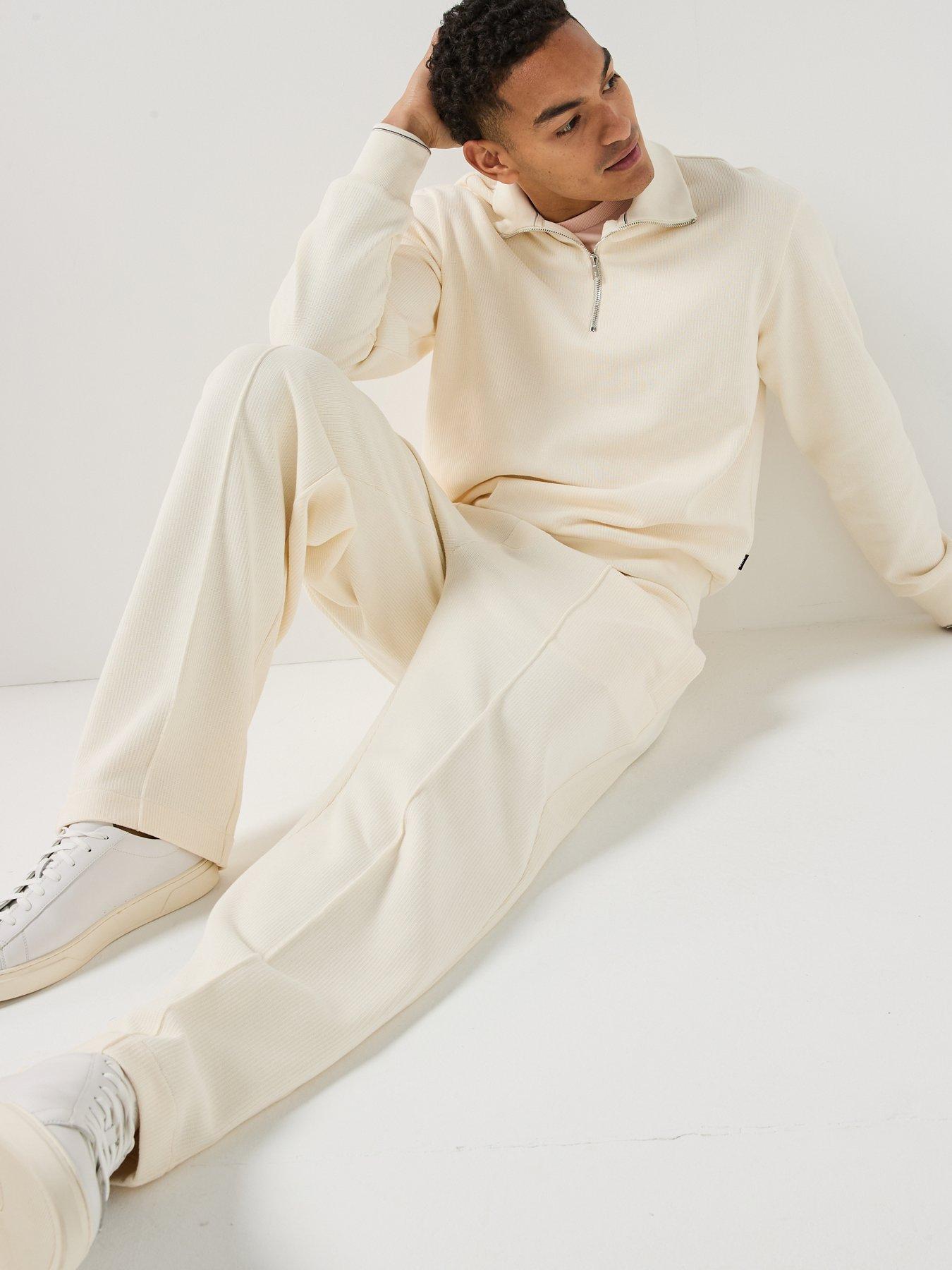 Image 4 of 6 of BOSS C-Seidler 55 1/4 Zip Sweatshirt - White
