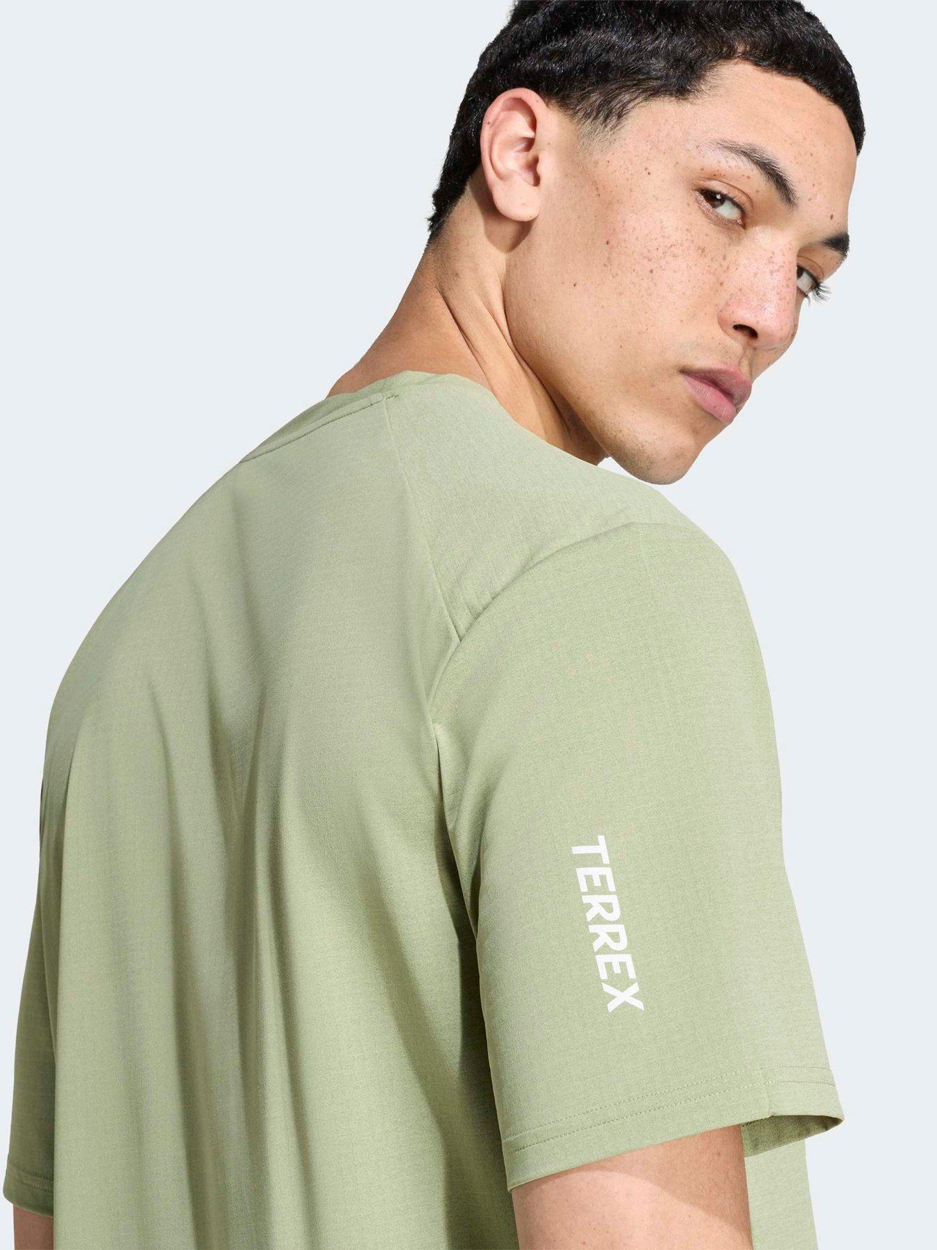 Image 4 of 5 of adidas Terrex Unisex Outdoor Logo Tech T-Shirt - Green