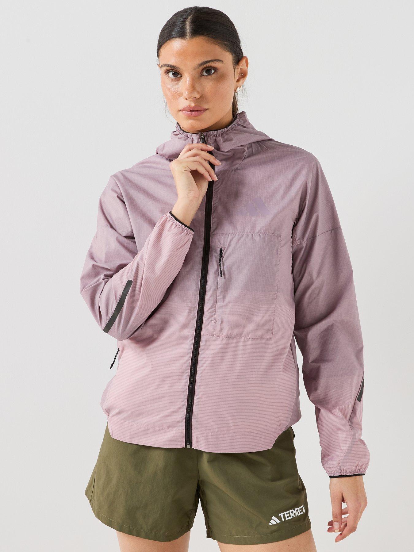 Image 1 of 6 of adidas Terrex Womens Trail Running Xpr Shell Jacket - Purple