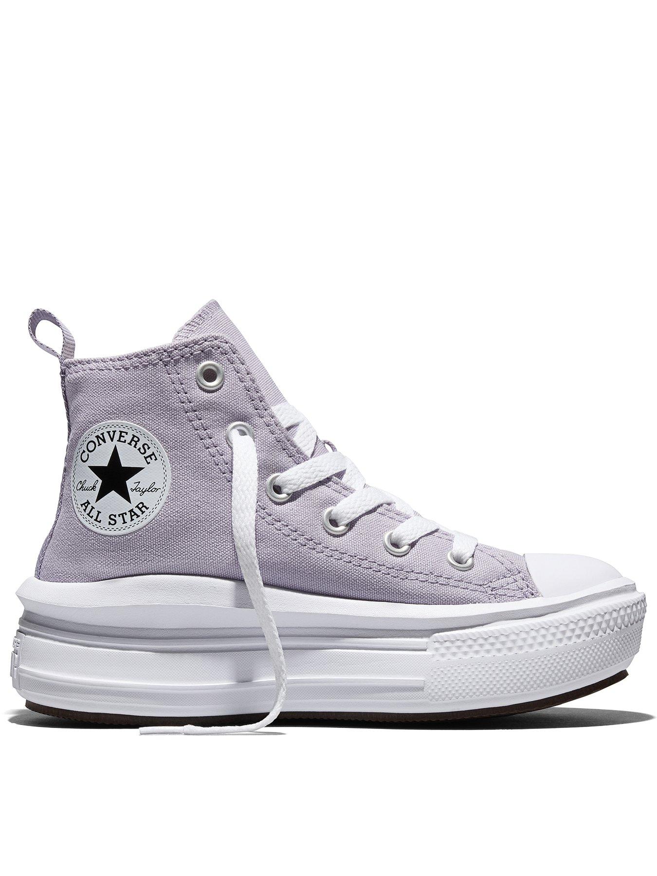 Converse Kids Seasonal Colour Chuck Taylor All Star Move Trainers - Purple