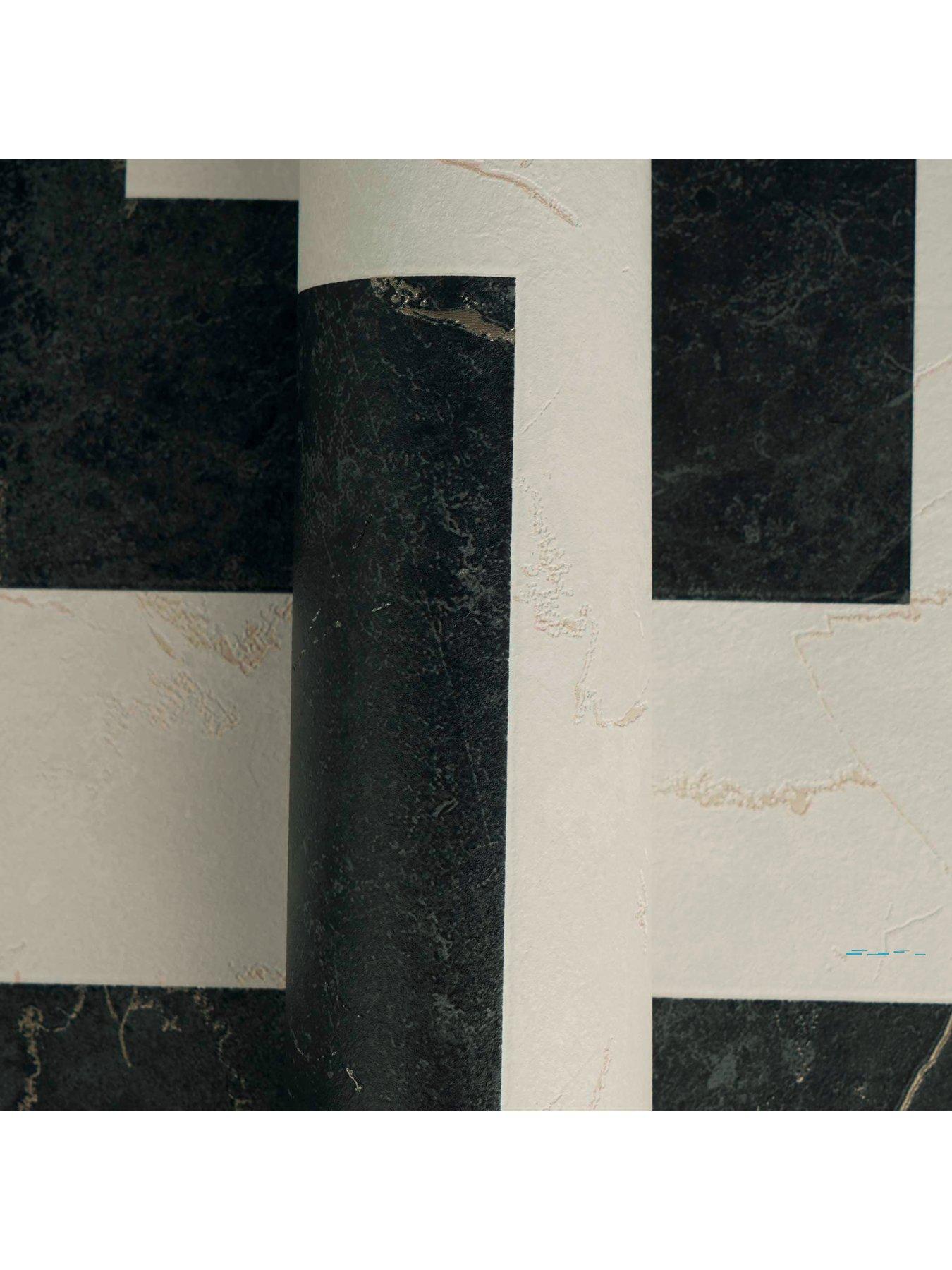 Image 3 of 4 of Versace Versace Greek Key Cream & Black