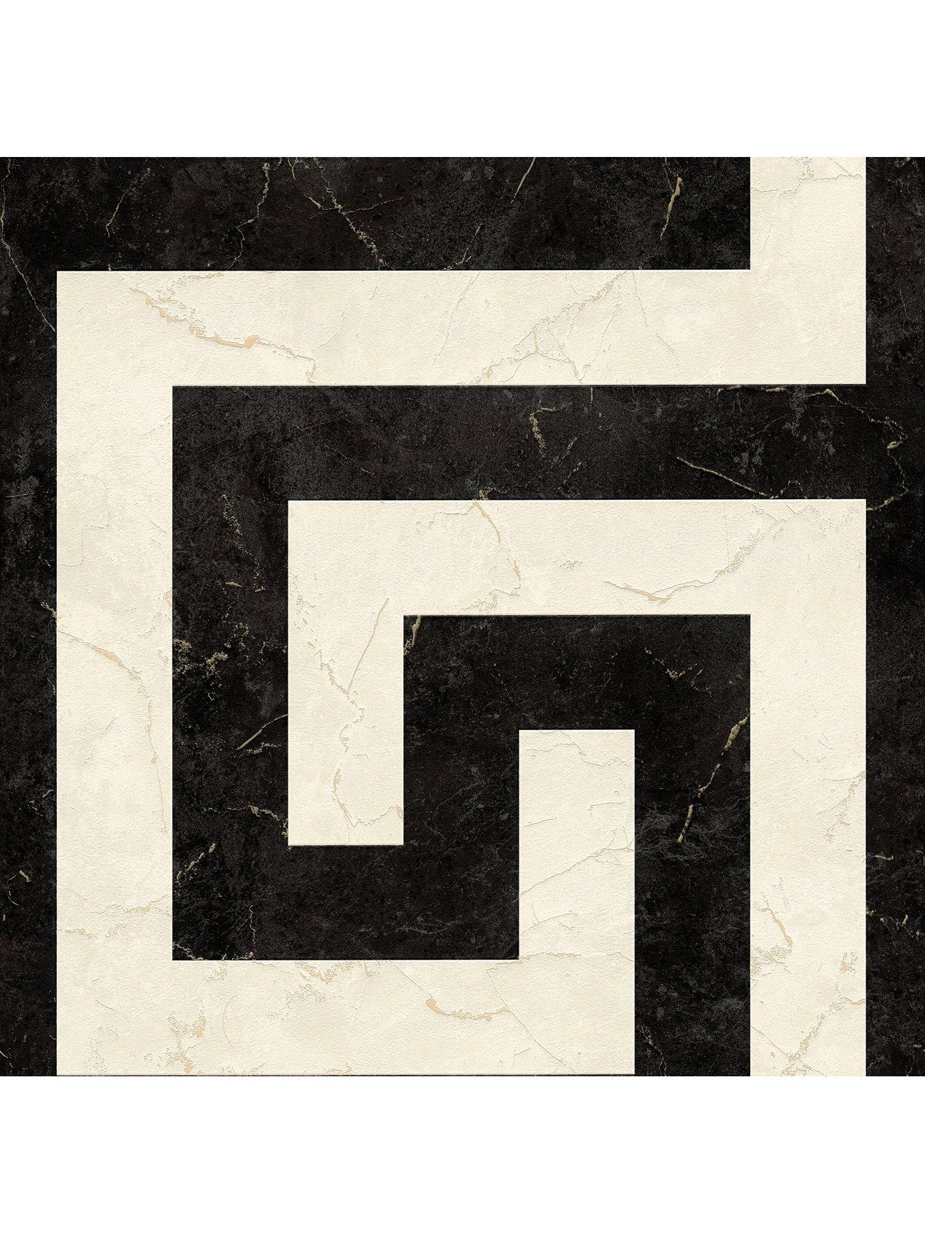  image of versace-greek-key-cream-black