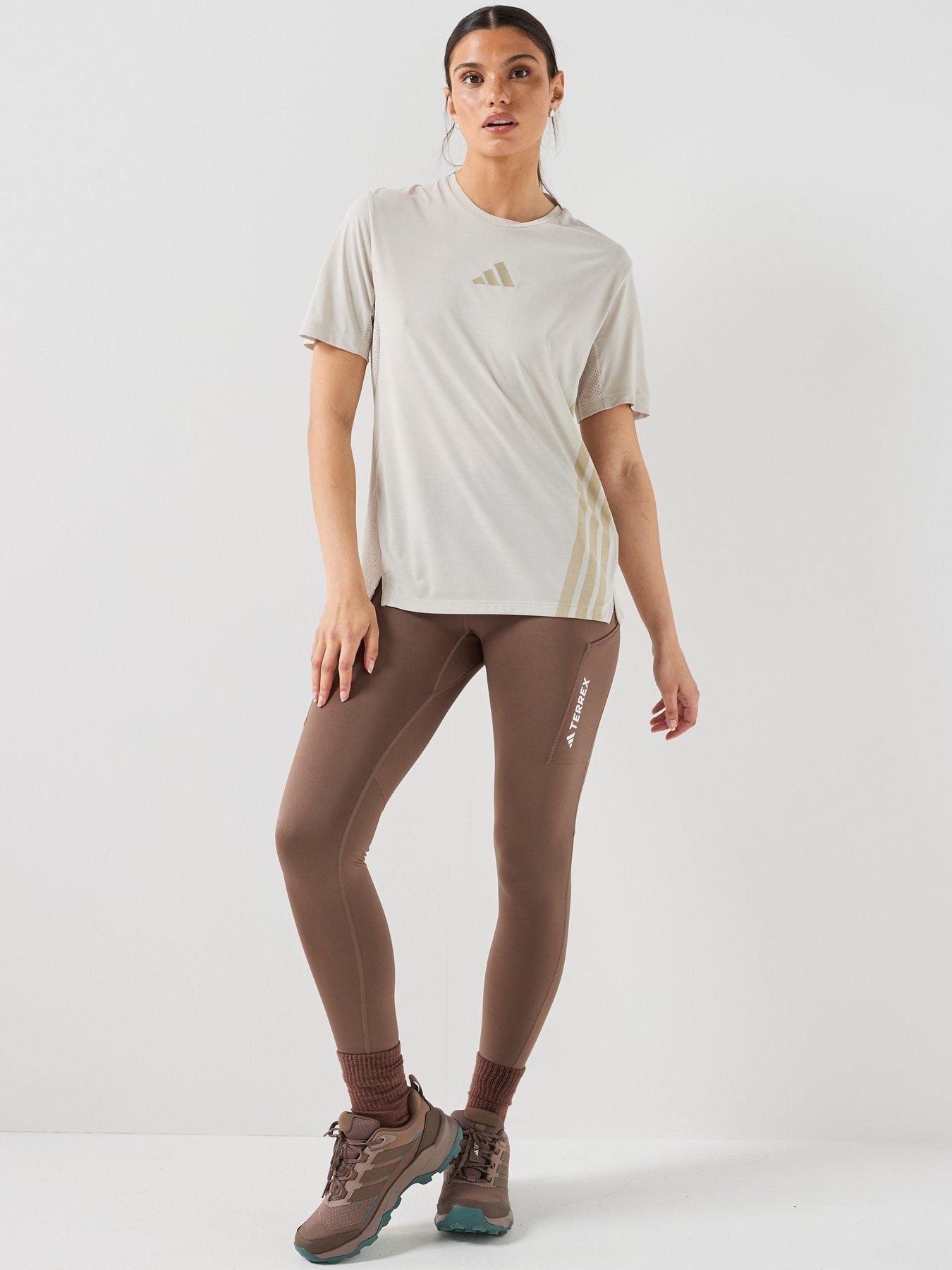 Image 6 of 6 of adidas Terrex Womens Trail Running Xpr T-Shirt - Beige