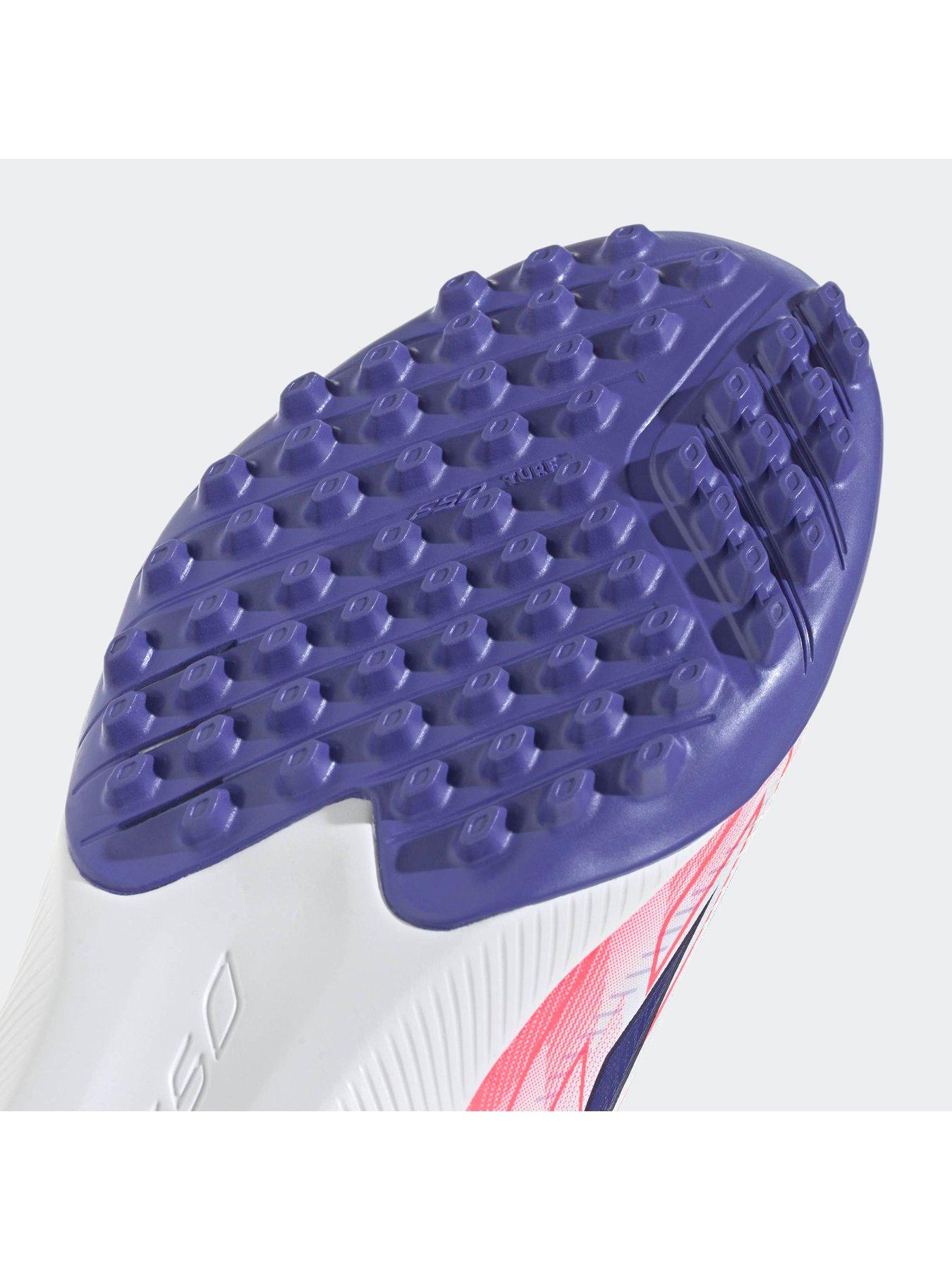 Image 6 of 7 of adidas Junior F50 Hyperfast League Astro Turf Football Boots - White