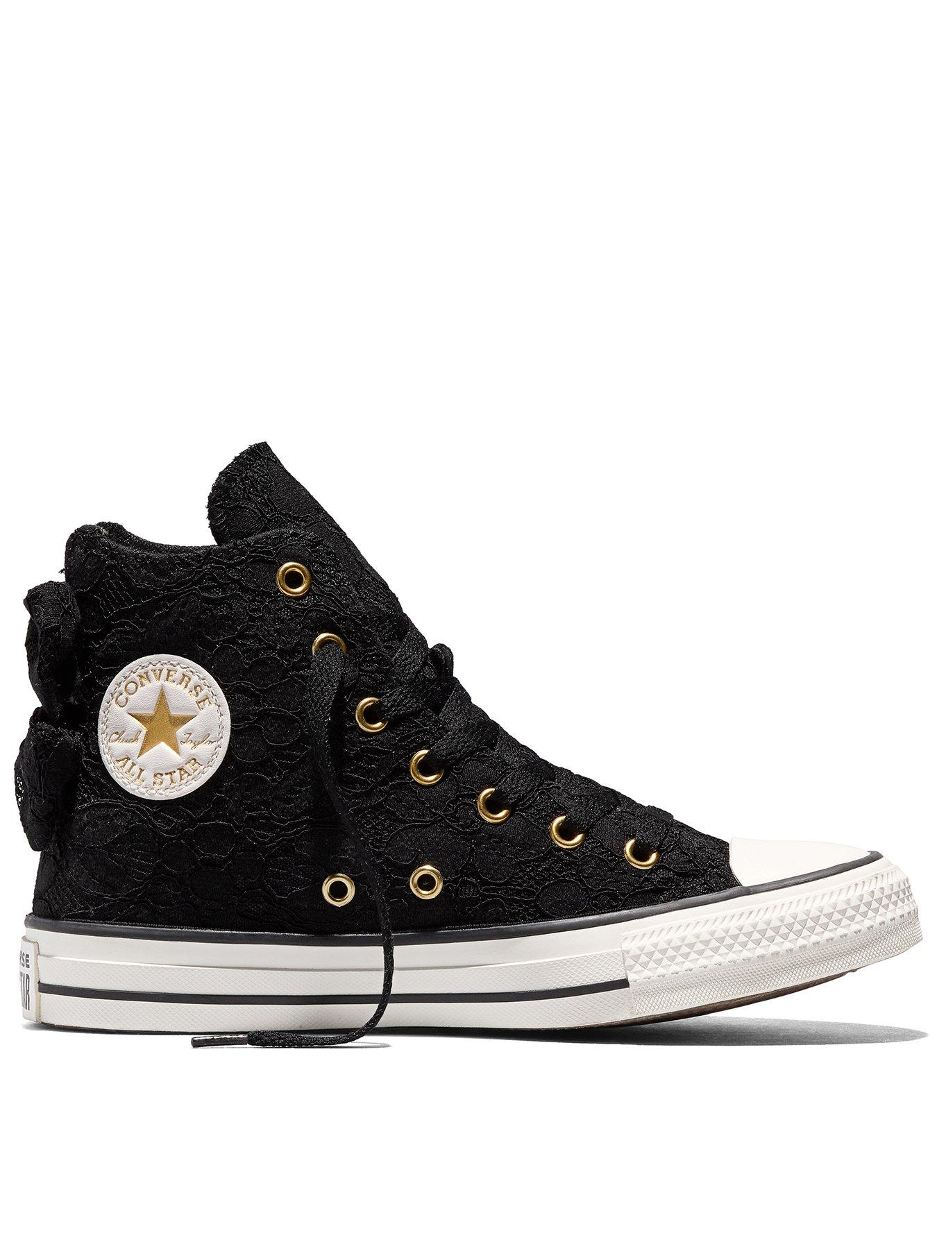 Converse Junior Bows Chuck Taylor All Star Trainers - Black