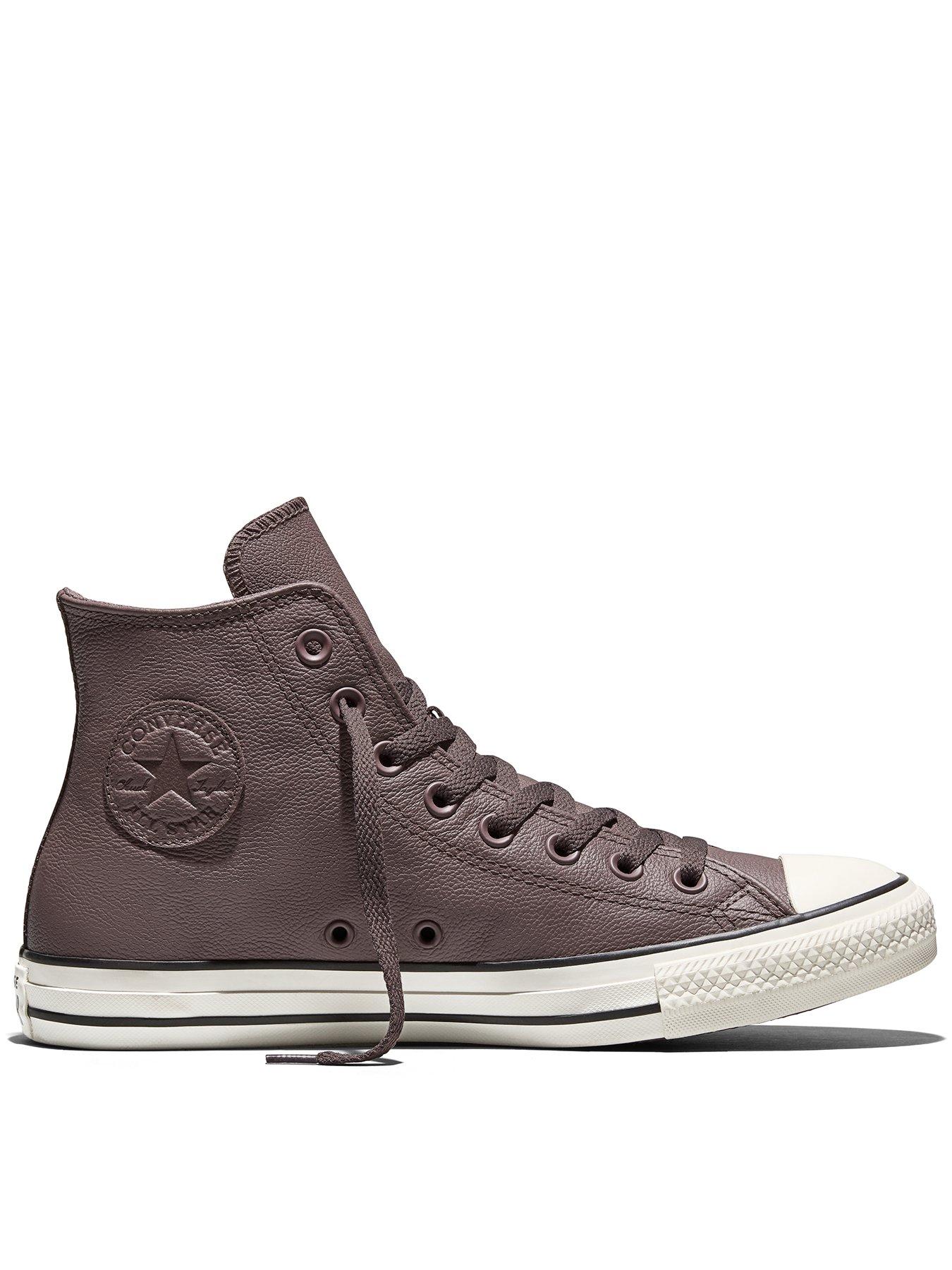 Image 1 of 4 of Converse Mens Chuck Taylor All Star Seasonal Colour Leather High Top Trainers - Brown