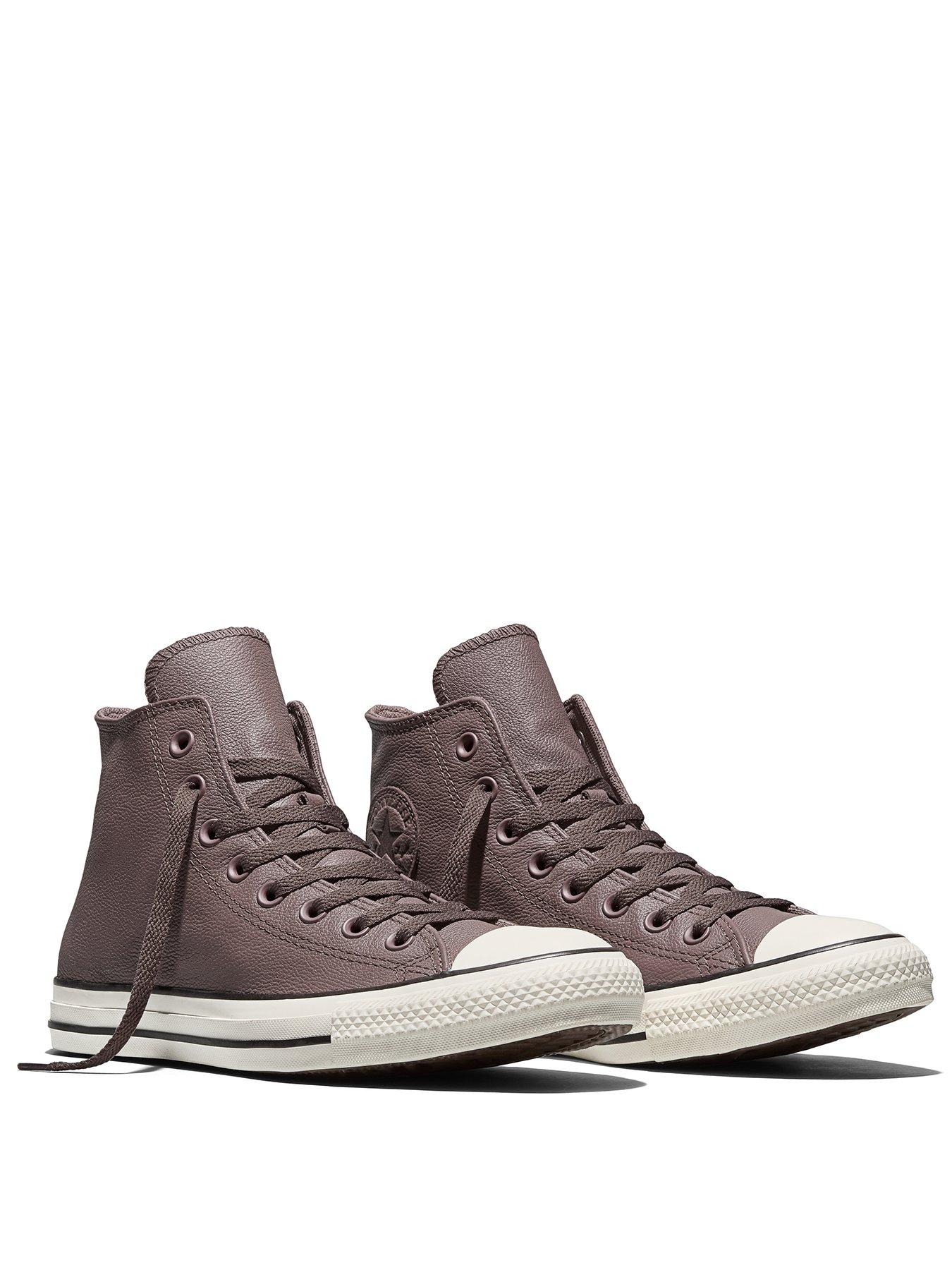 Image 2 of 4 of Converse Mens Chuck Taylor All Star Seasonal Colour Leather High Top Trainers - Brown
