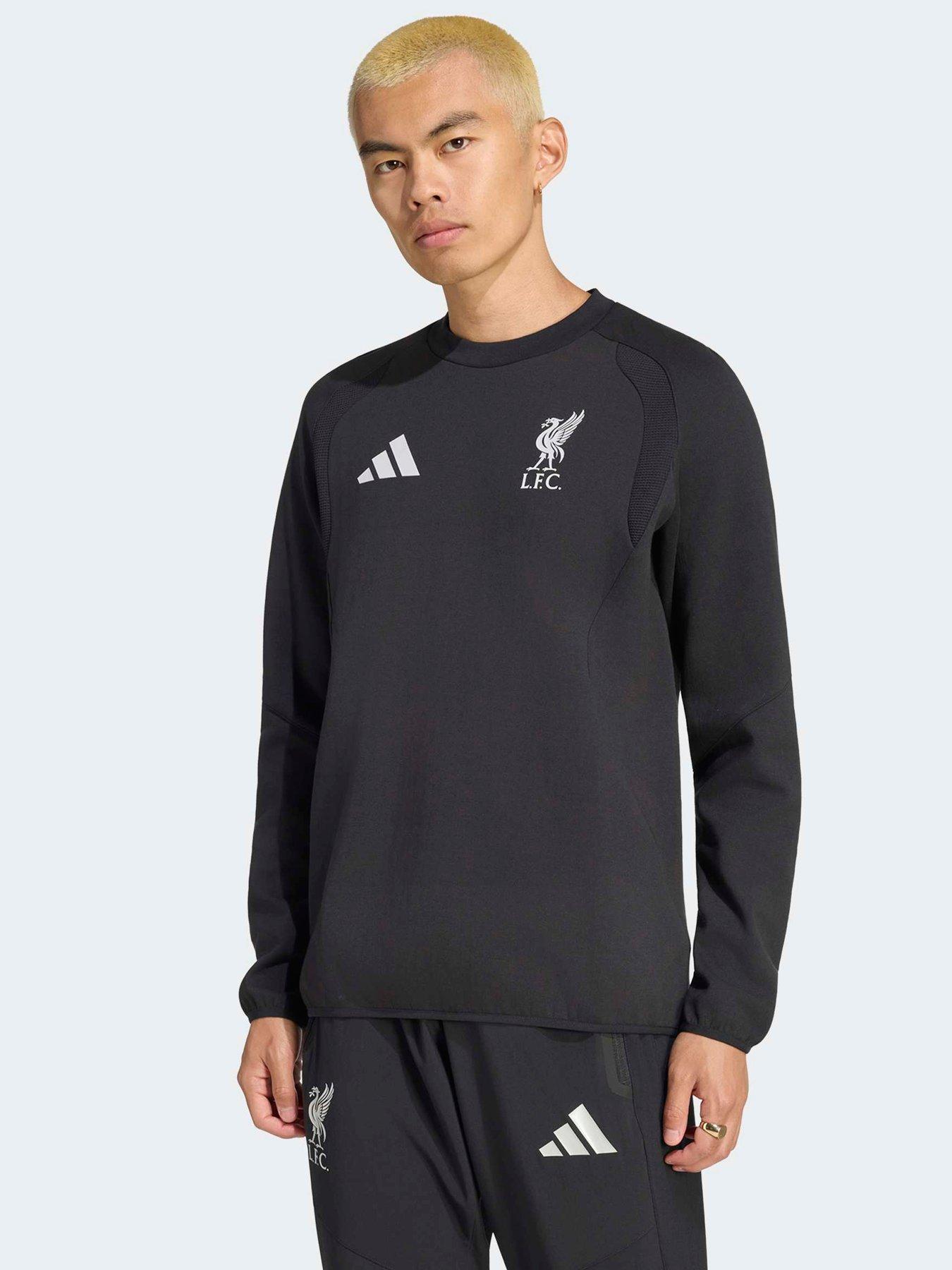 adidas Mens Liverpool FC Tiro Travel Sweatshirt - Black