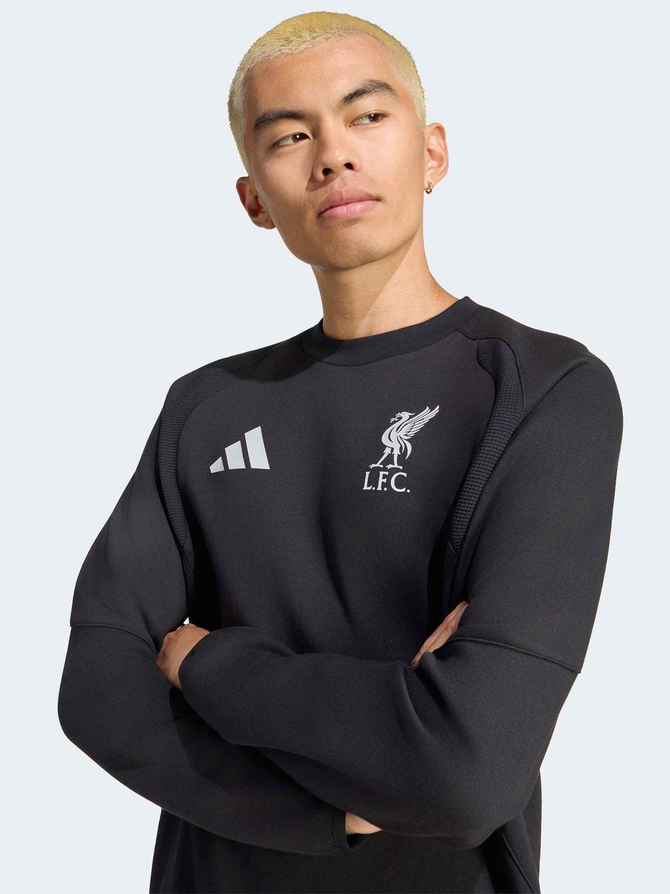 Image 4 of 5 of adidas Mens Liverpool FC Tiro Travel Sweatshirt - Black