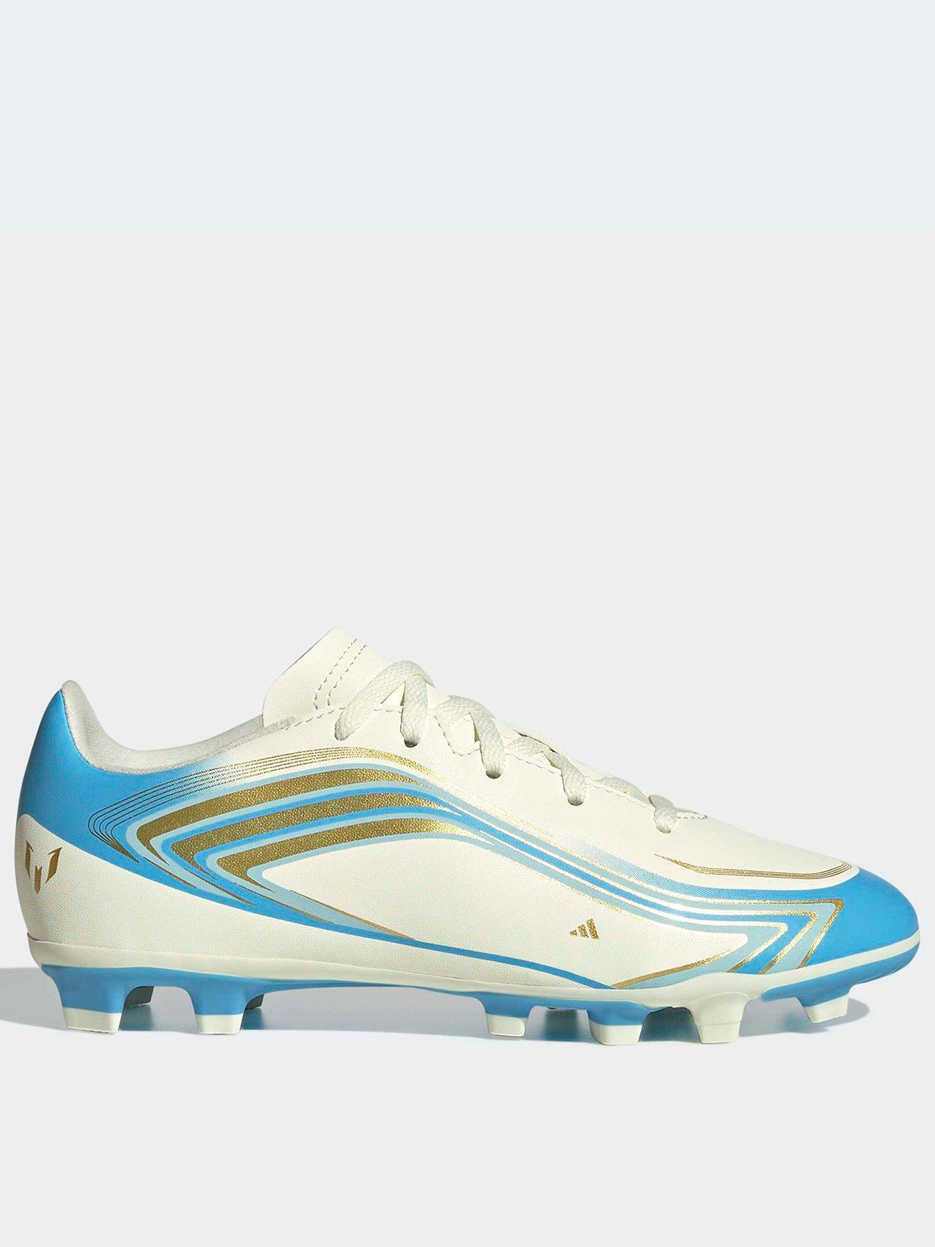 adidas Junior F50 Messi Club Firm Ground Football Boots - White