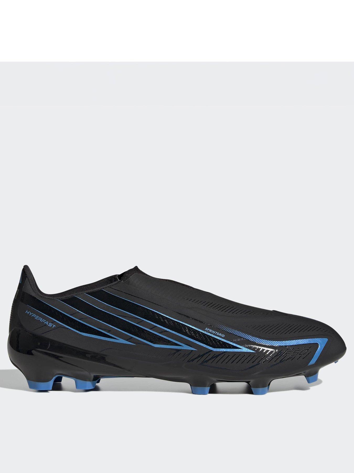 adidas Mens F50 Hyperfast League Laceless Firm Ground Football Boots - Black