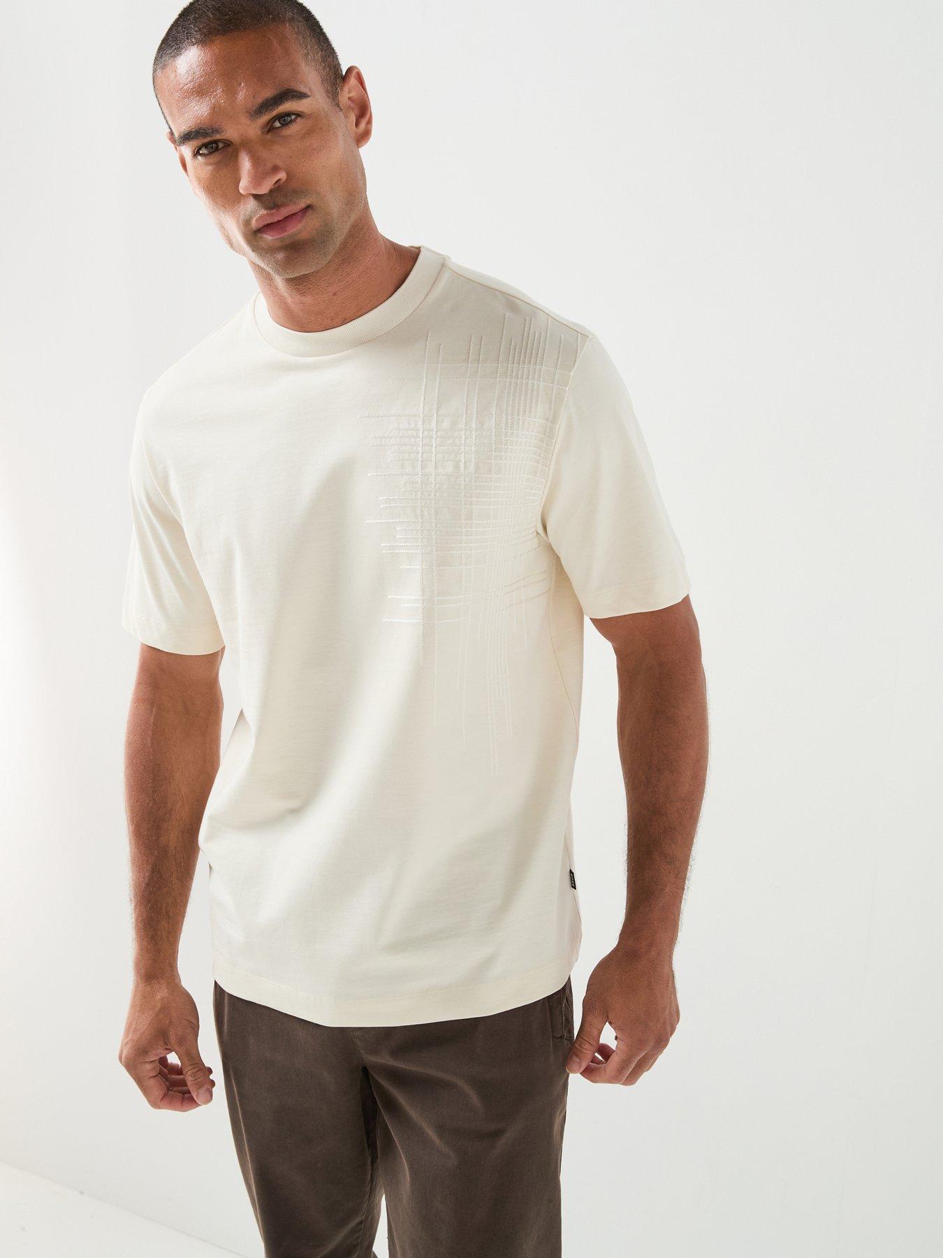 BOSS C-Tigerman 49 Side Stitch Detail T-Shirt - White
