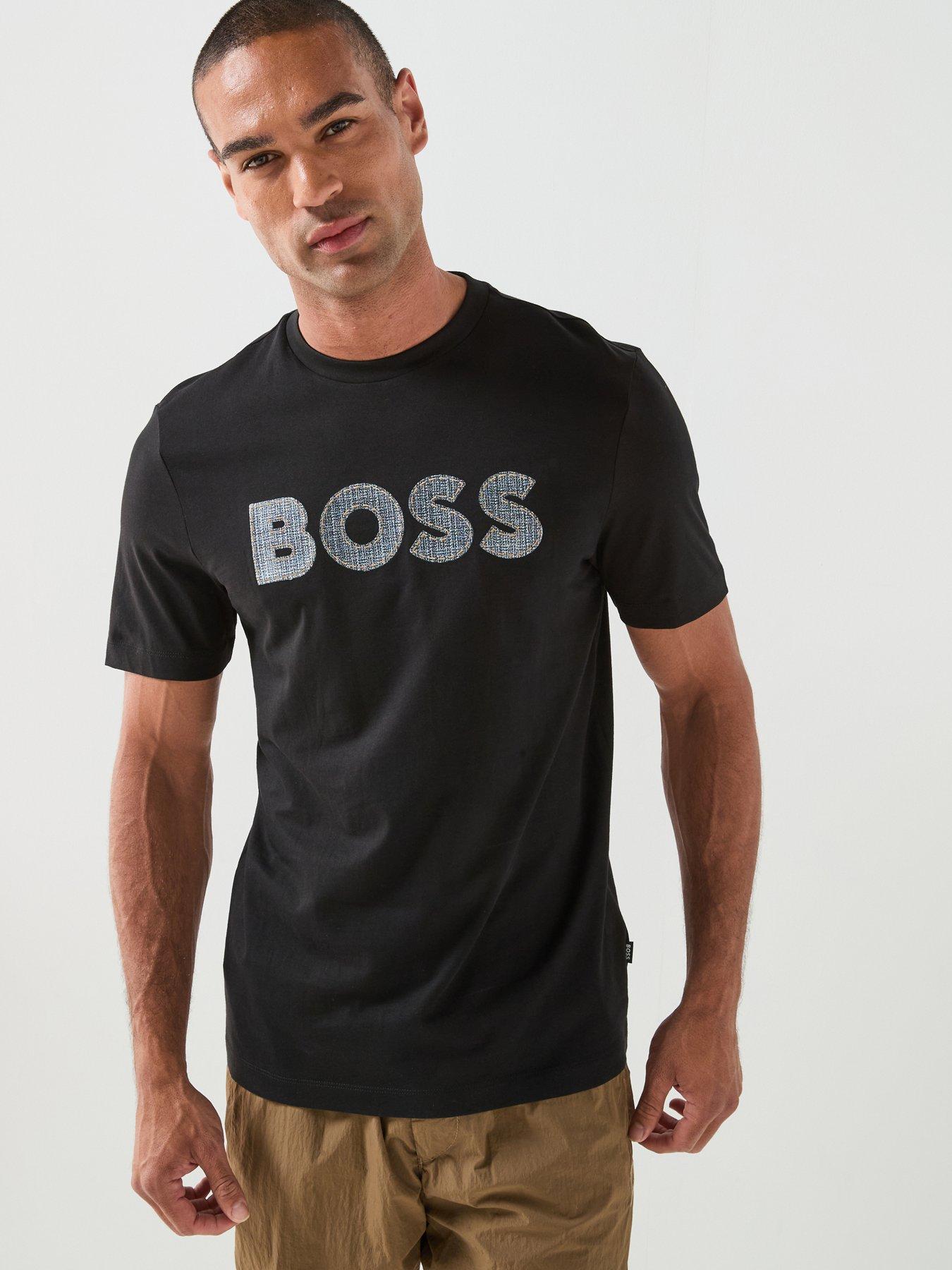 BOSS C-Thompson 89 Overlay Logo T-Shirt - Black