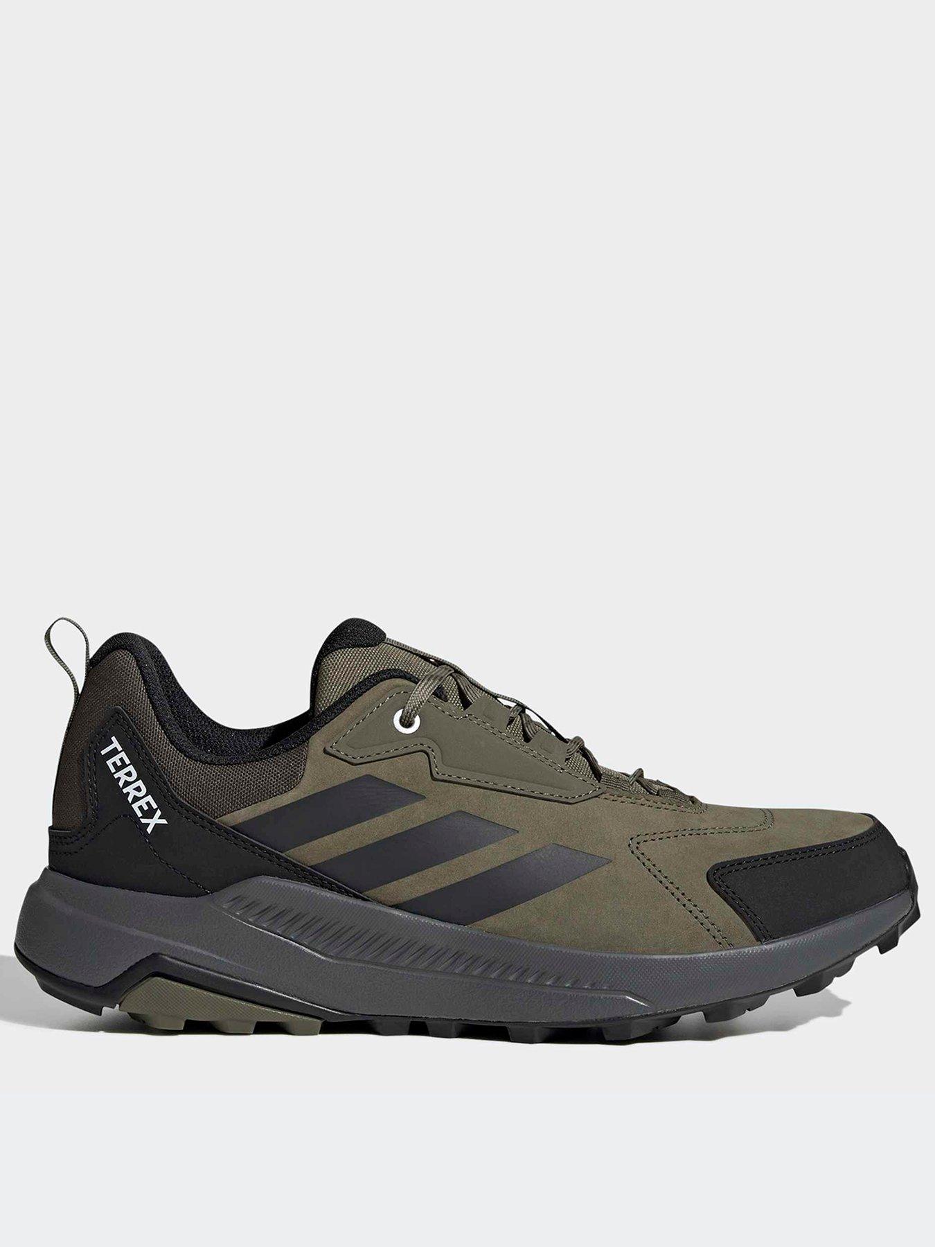 adidas Terrex Mens Anylander Leather Hiking Shoes - Khaki